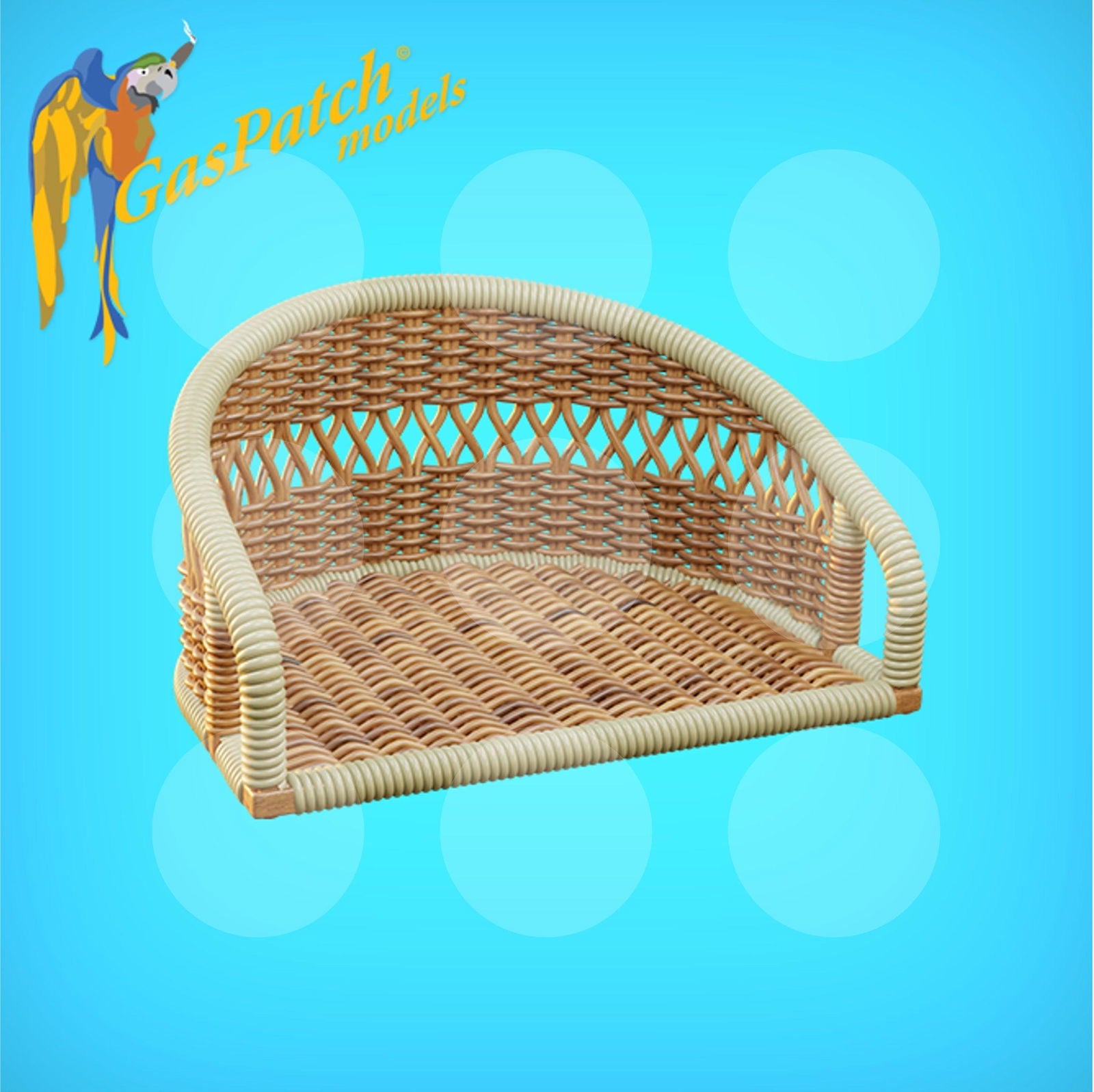 1/32 British Wicker Seats Perforated Back Short & Tall No Leather Pad - Gothaforce