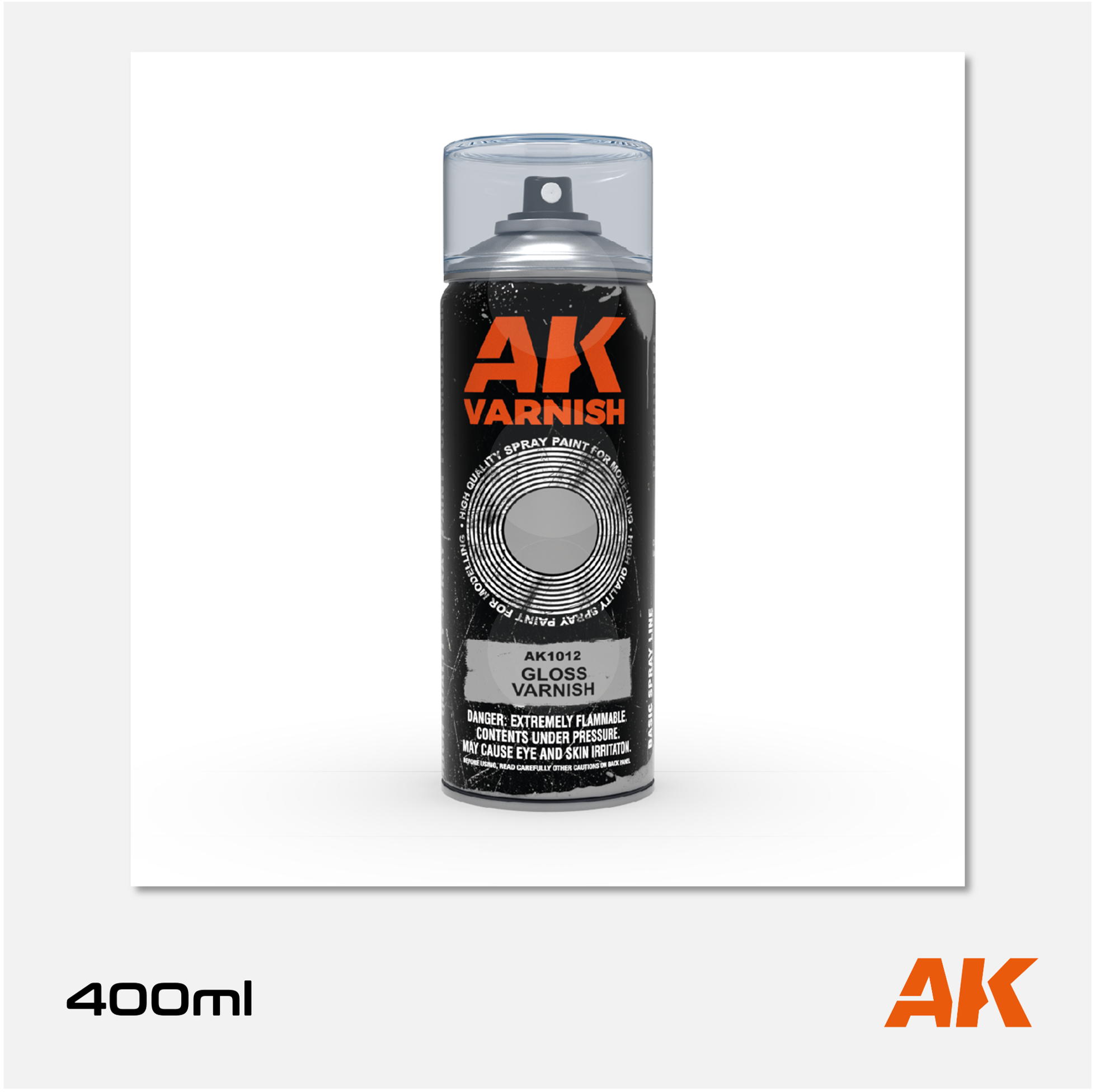 AK Gloss Varnish Spray 400ml (2 nozzles)