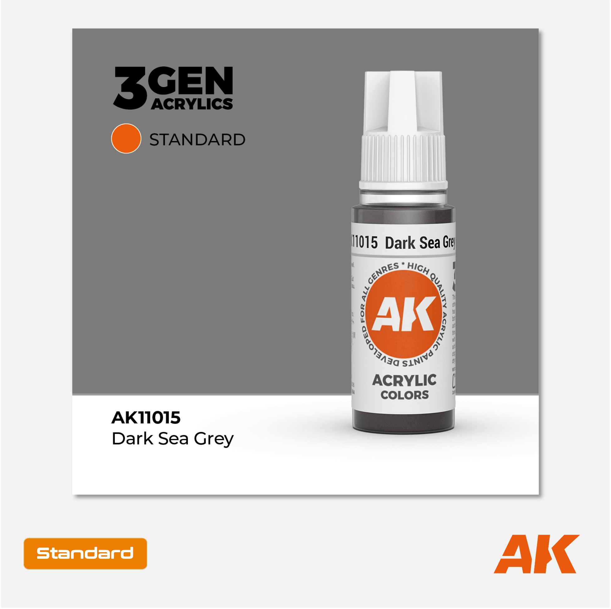 AK Interactive - 3Gen Acrylics Paint - Dark Sea Grey - AK11015 - Gothaforce