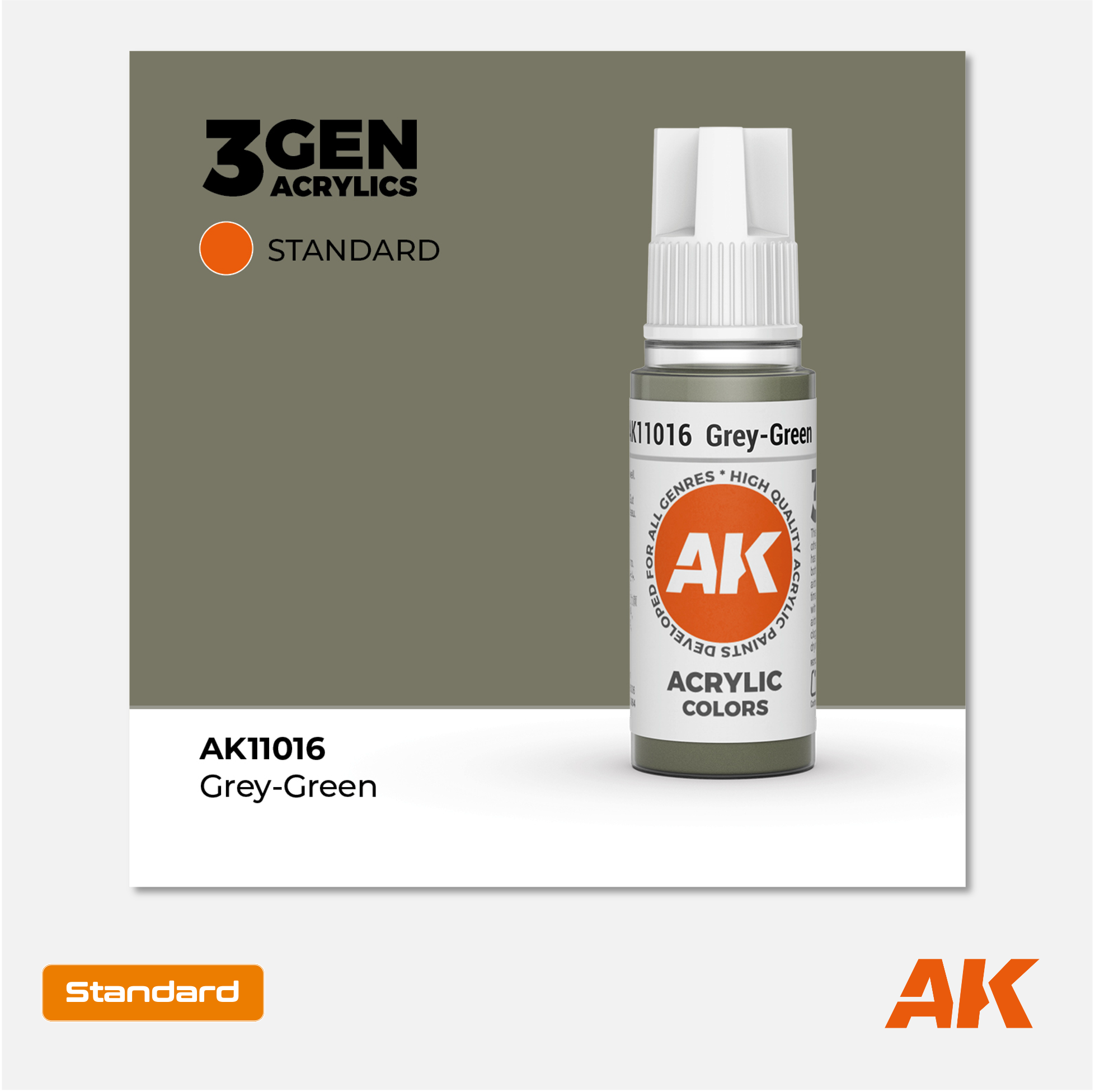 AK Interactive - 3Gen Acrylics Paint - Grey-Green - AK11016 - Gothaforce