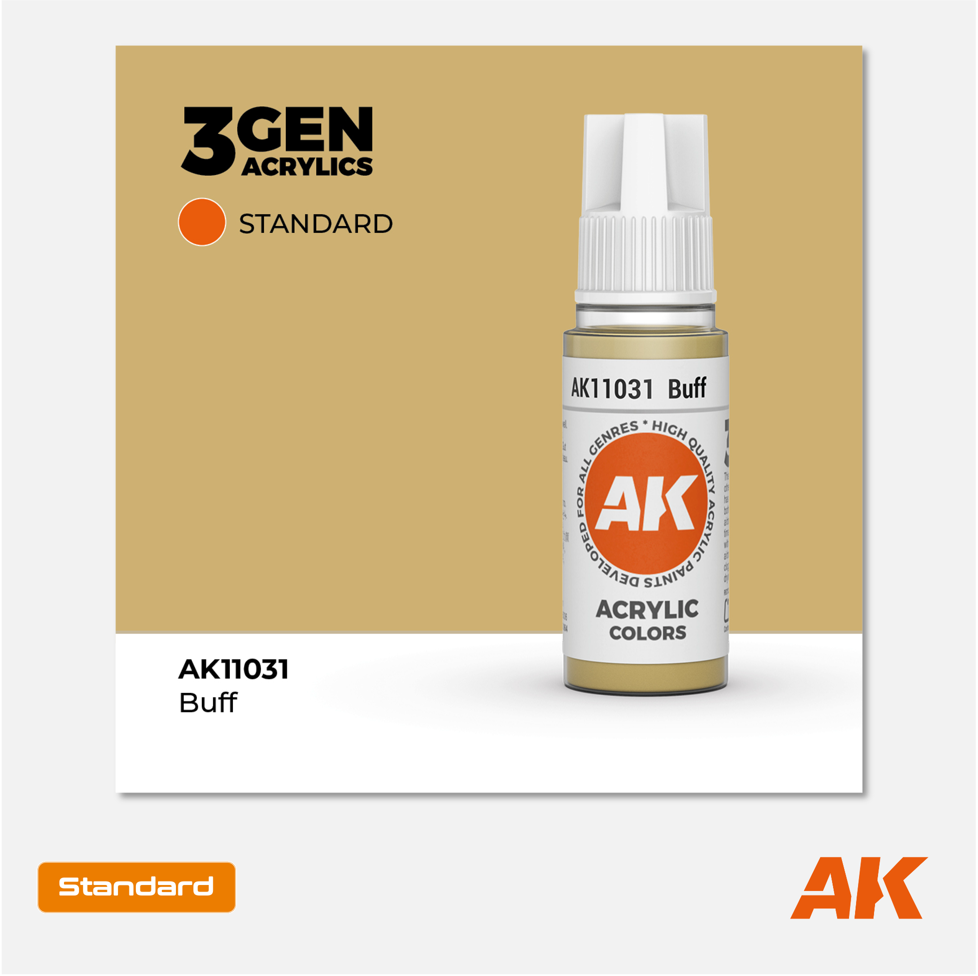 AK Interactive - 3Gen Acrylics Paint - Buff - AK11031 - Gothaforce