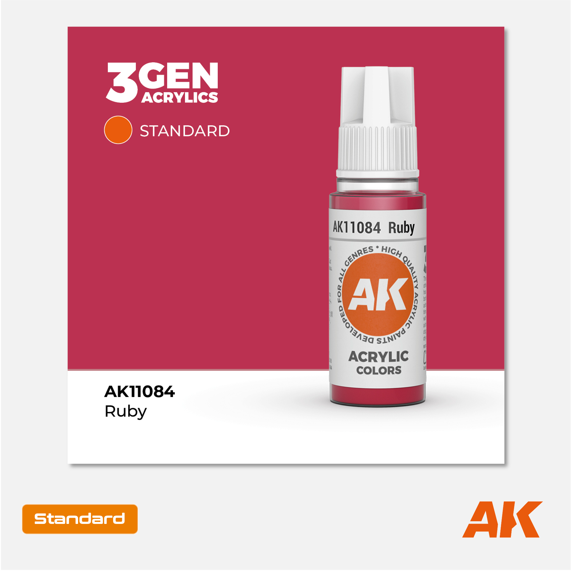 AK Interactive - 3Gen Acrylics Paint - Ruby - AK11084 - Gothaforce