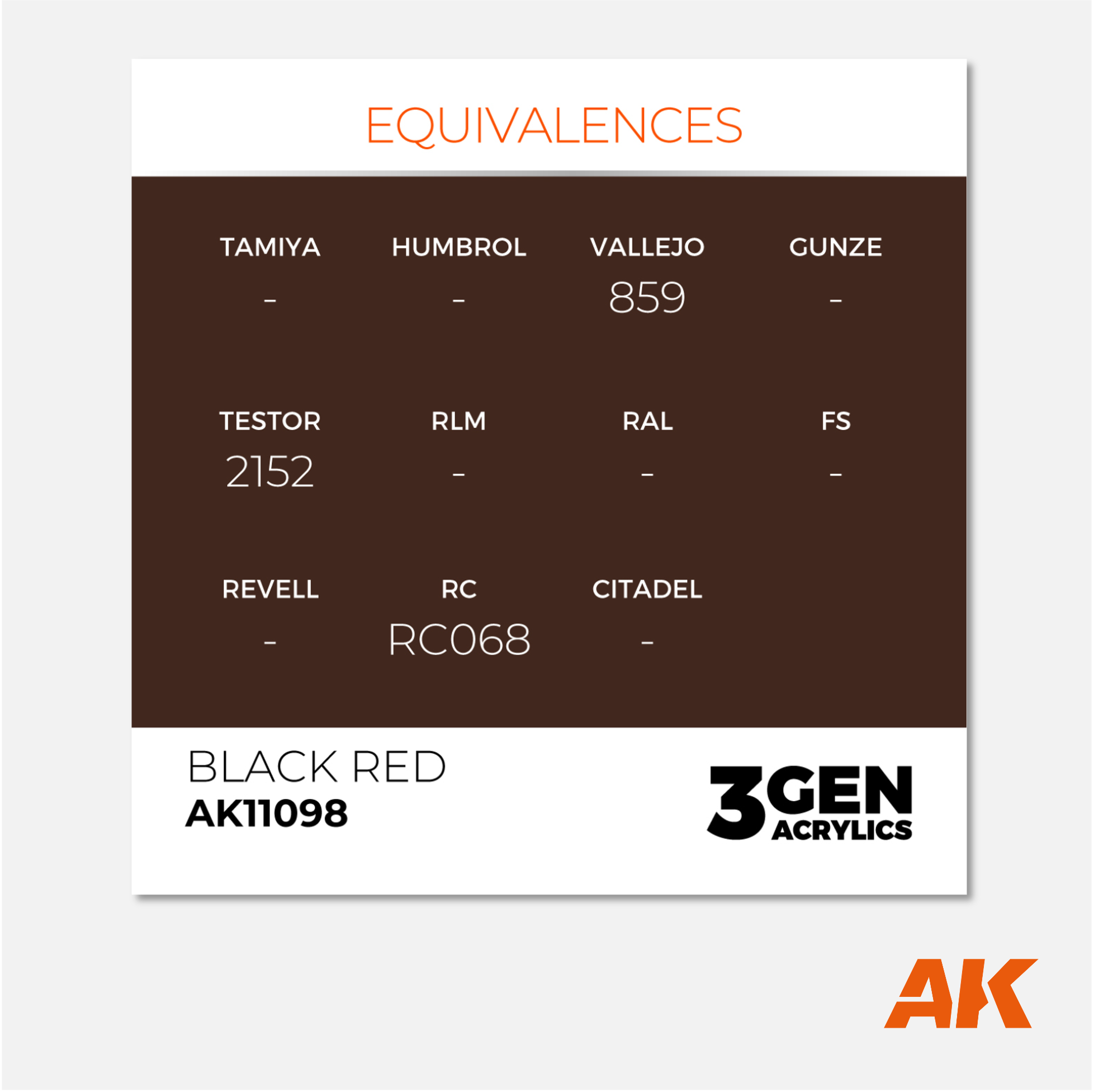 AK Interactive - 3Gen Acrylics Paint - Black Red - AK11098 - Gothaforce
