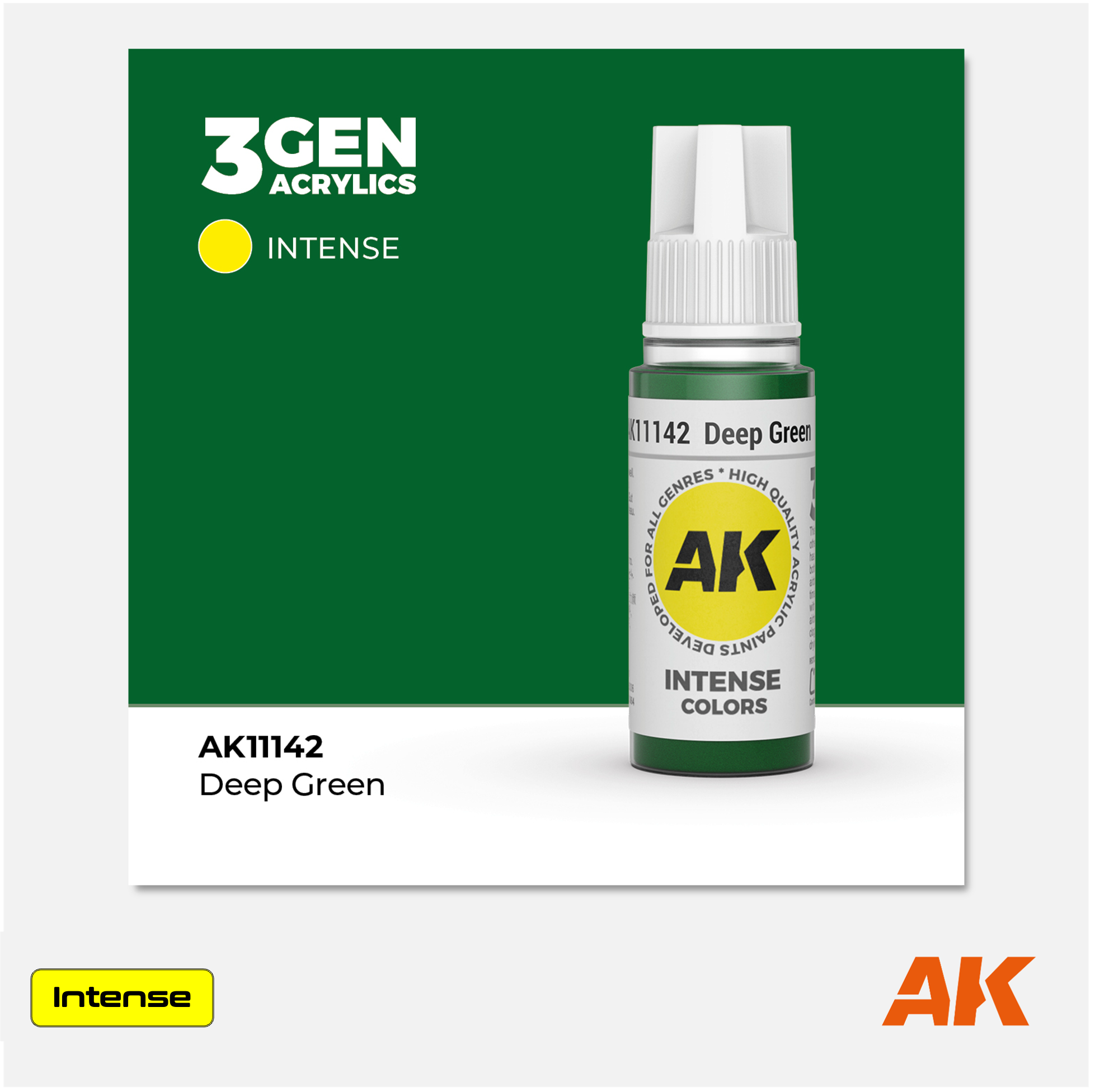 AK Interactive - 3Gen Acrylics Paint - Deep Green - AK11142 - Gothaforce