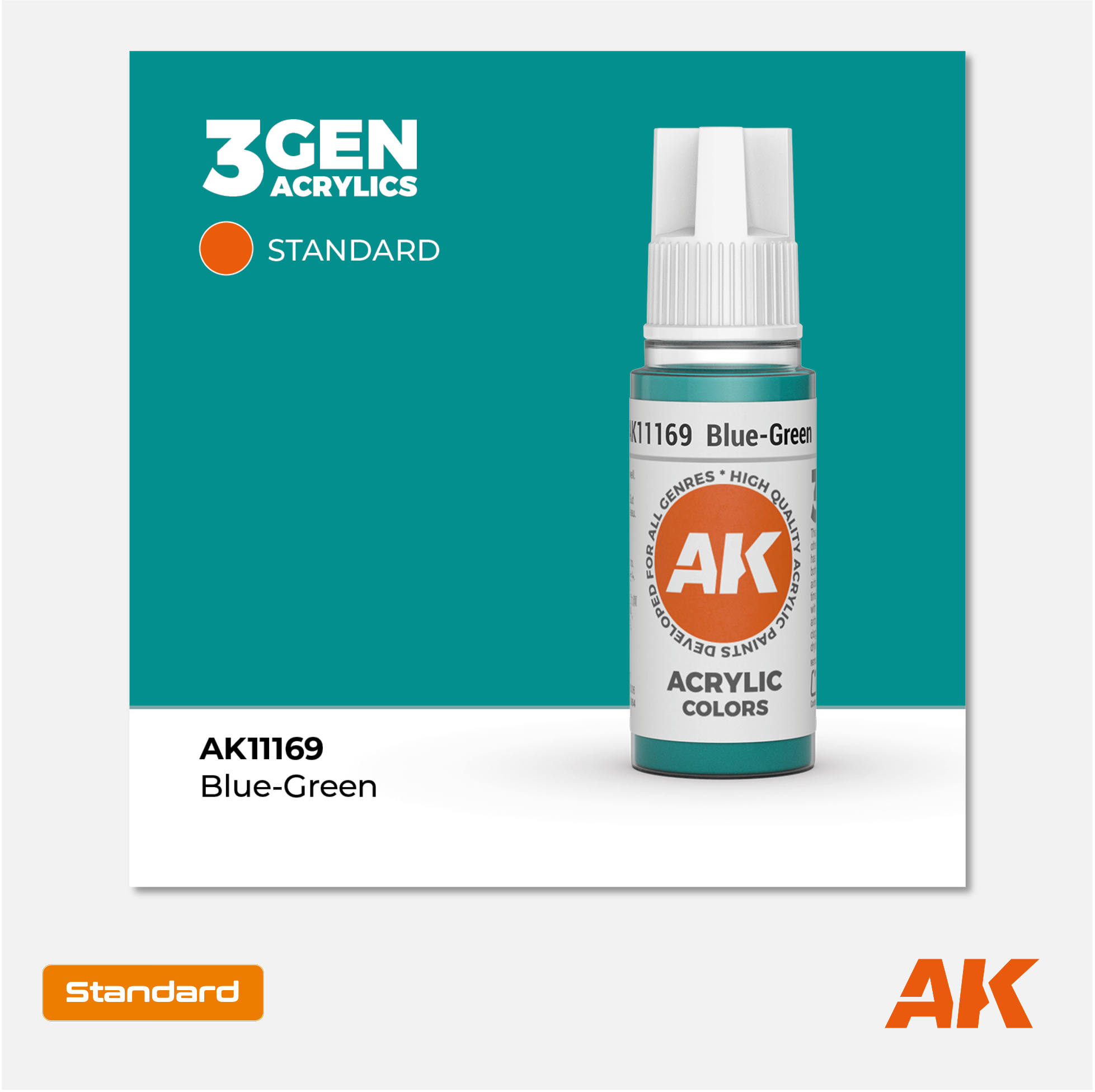 AK Interactive - 3Gen Acrylics Paint - Blue-Green - AK11169 - Gothaforce