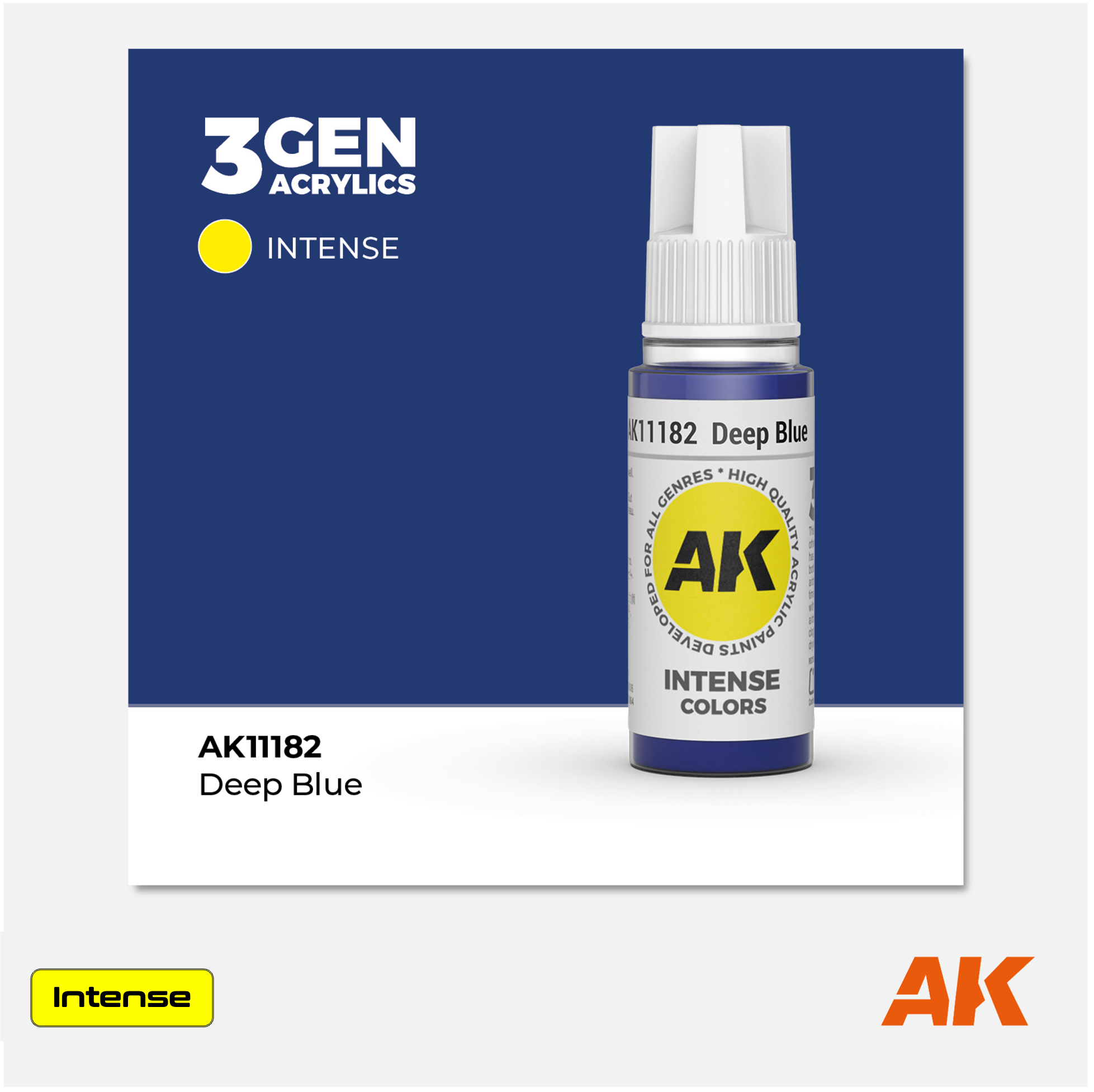 AK Interactive - 3Gen Acrylics Paint - Deep Blue - AK11182 - Gothaforce