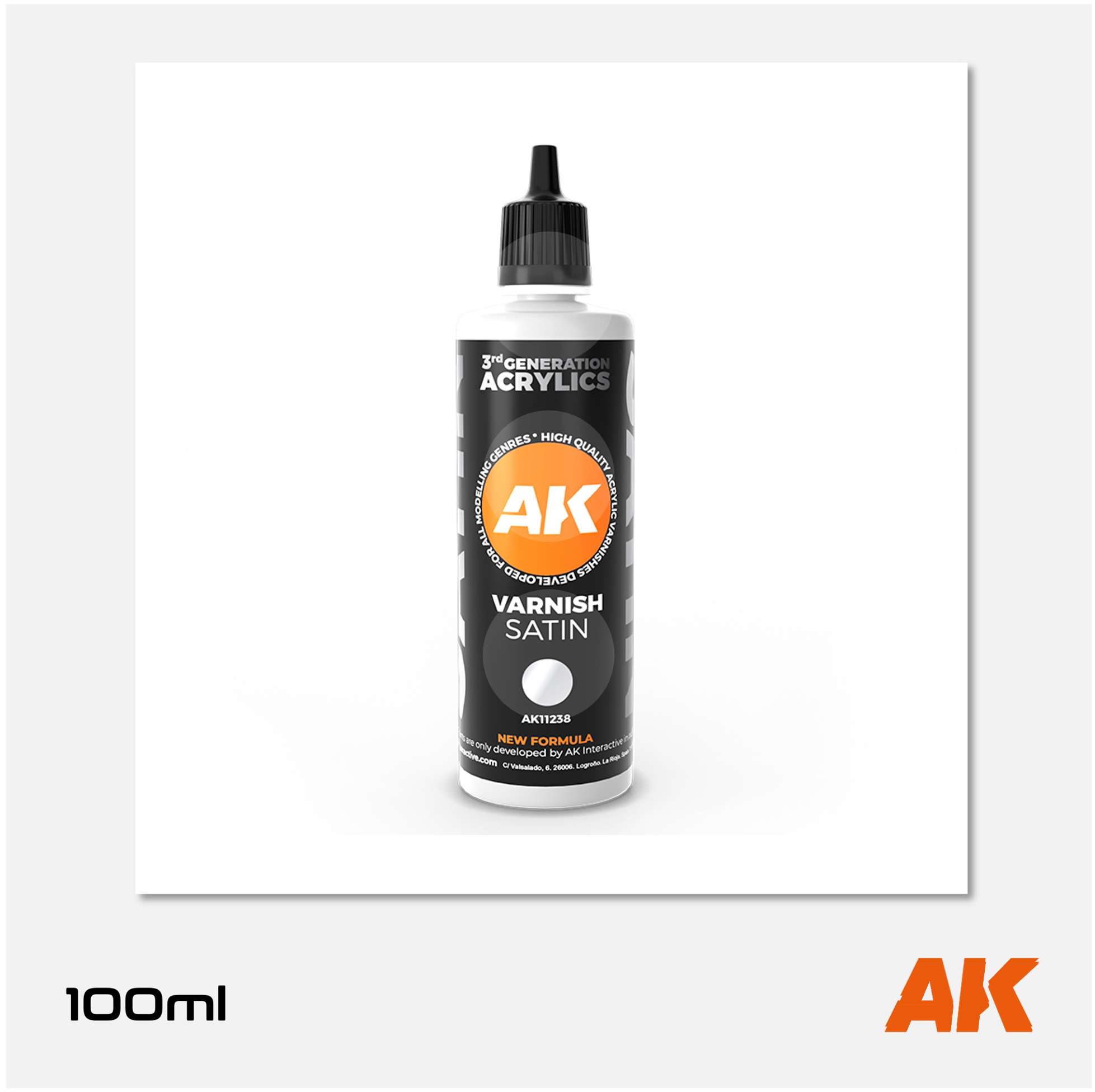 AK 3Gen Acrylics Varnish - Satin (100ml)