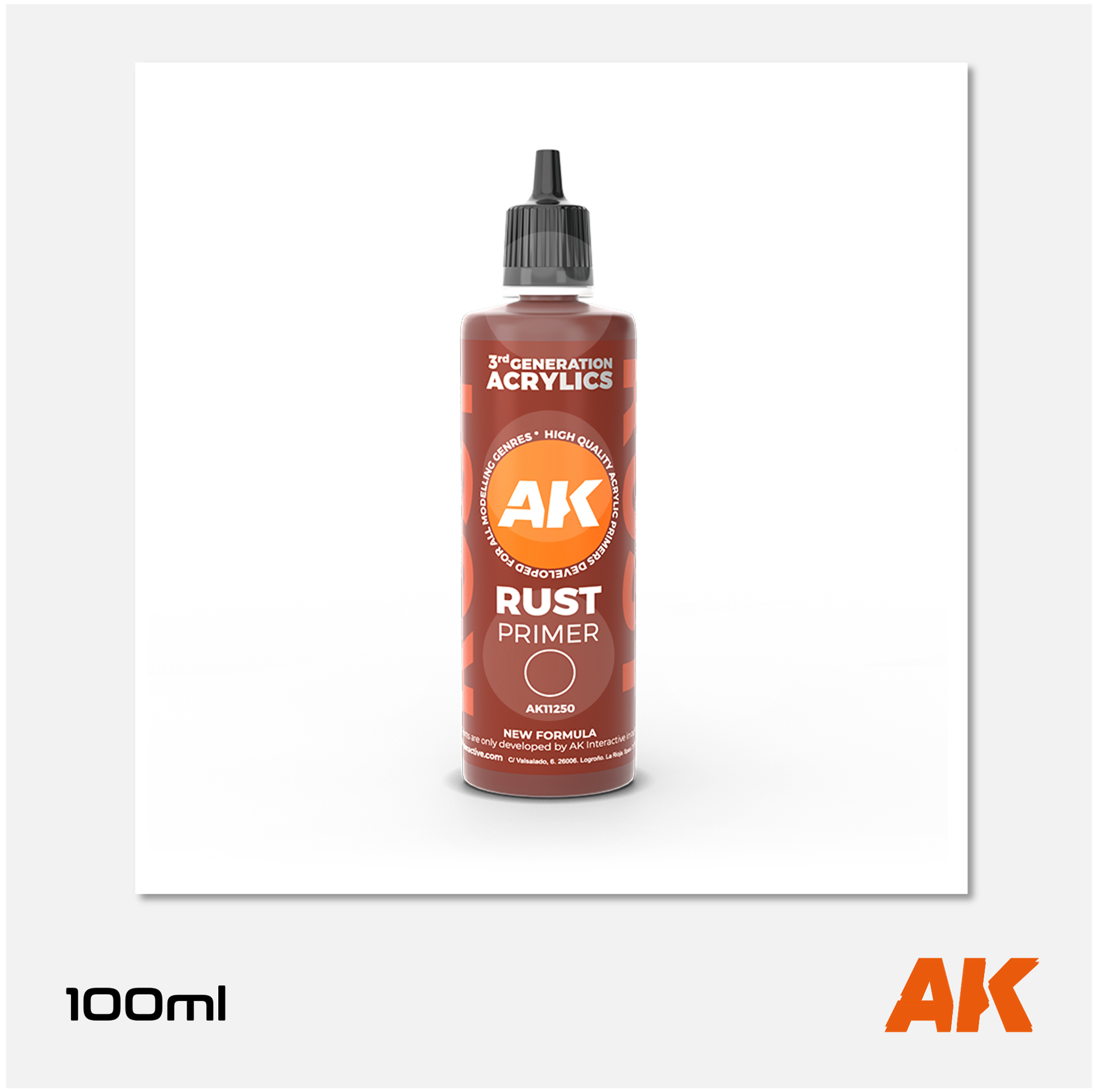 AK 3Gen Acrylics Primer - Rust (100ml)