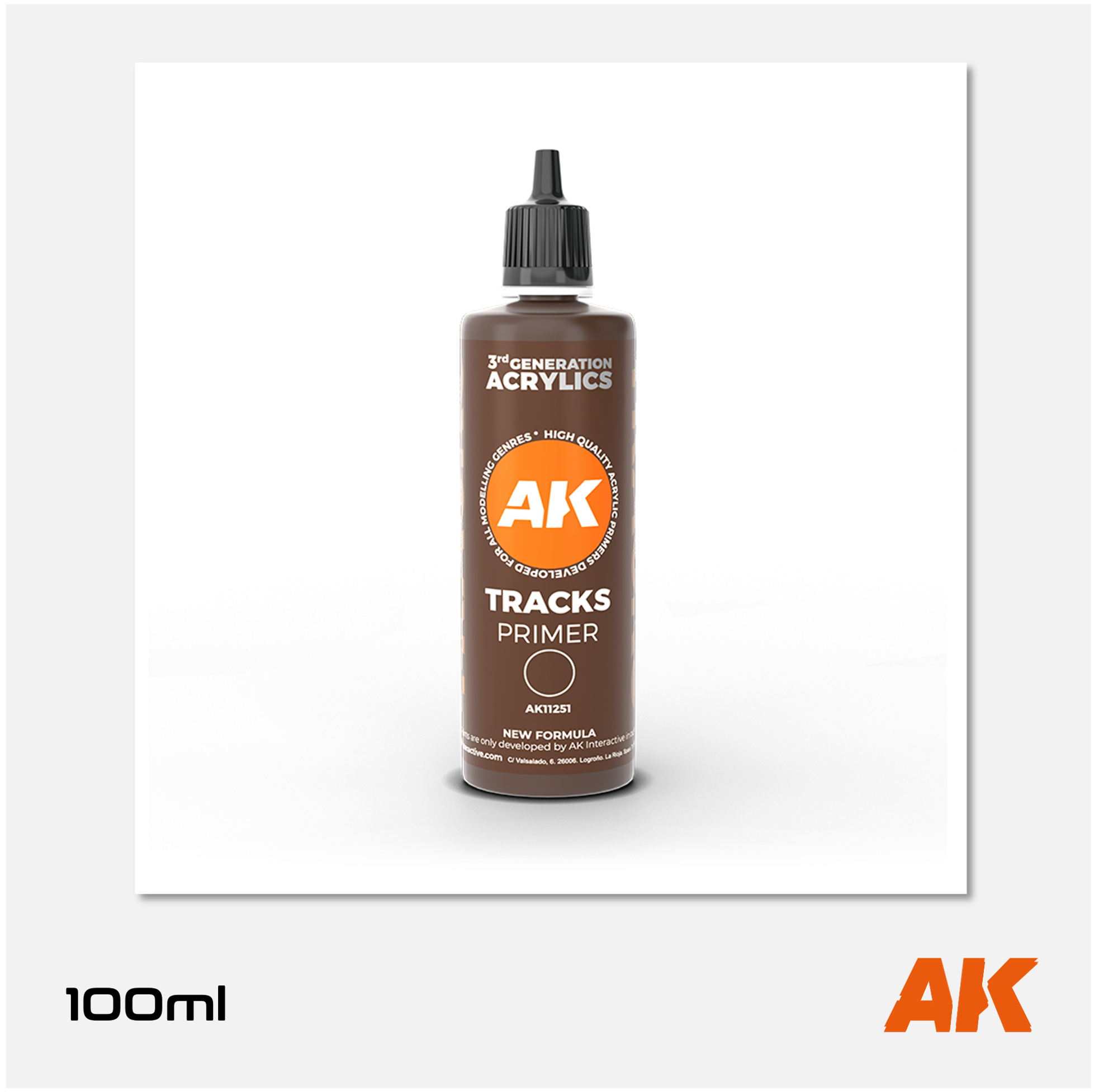 AK 3Gen Acrylics Primer - Tracks (100ml)