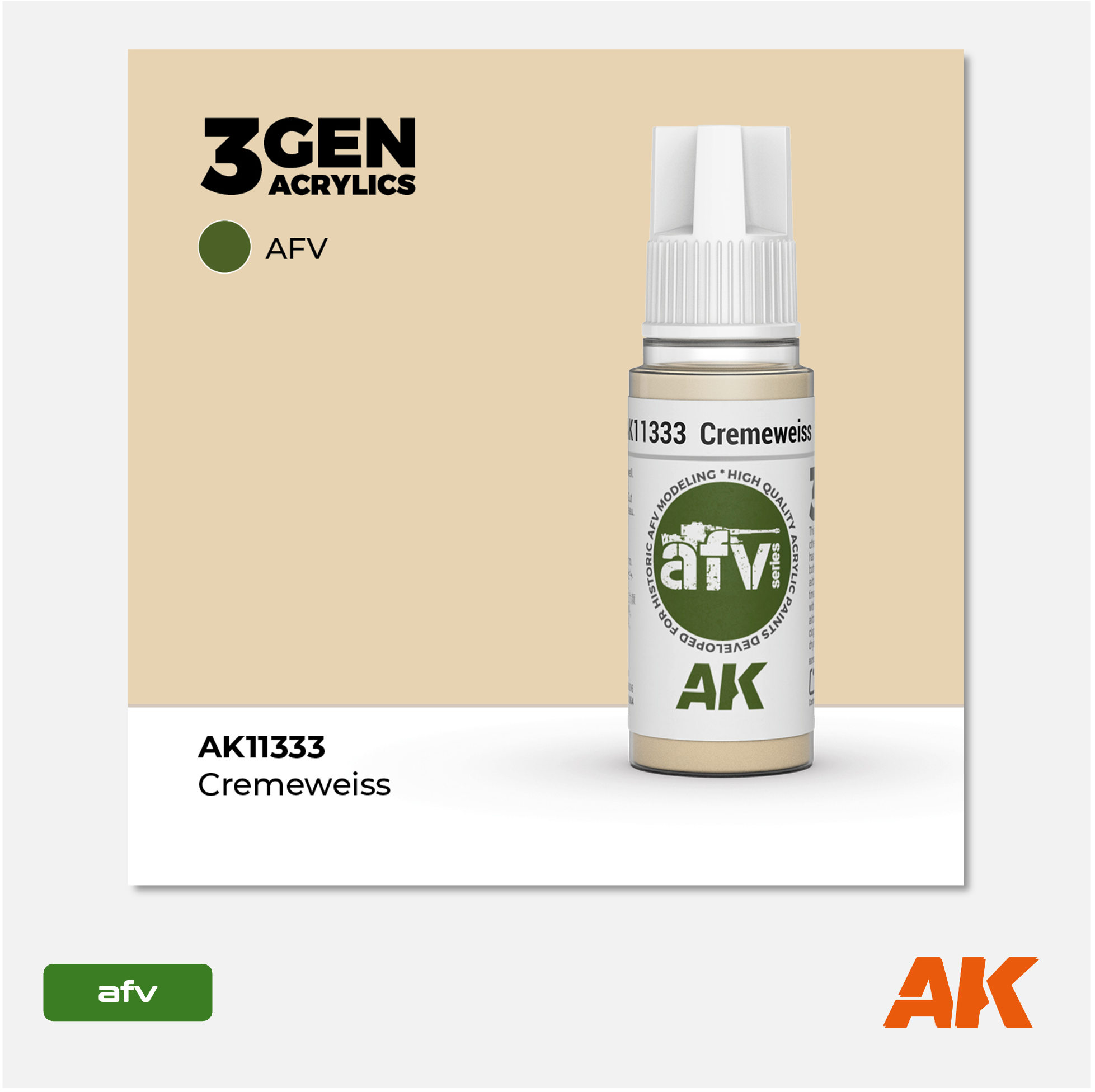 AK 3Gen Acrylics - Cremeweiss