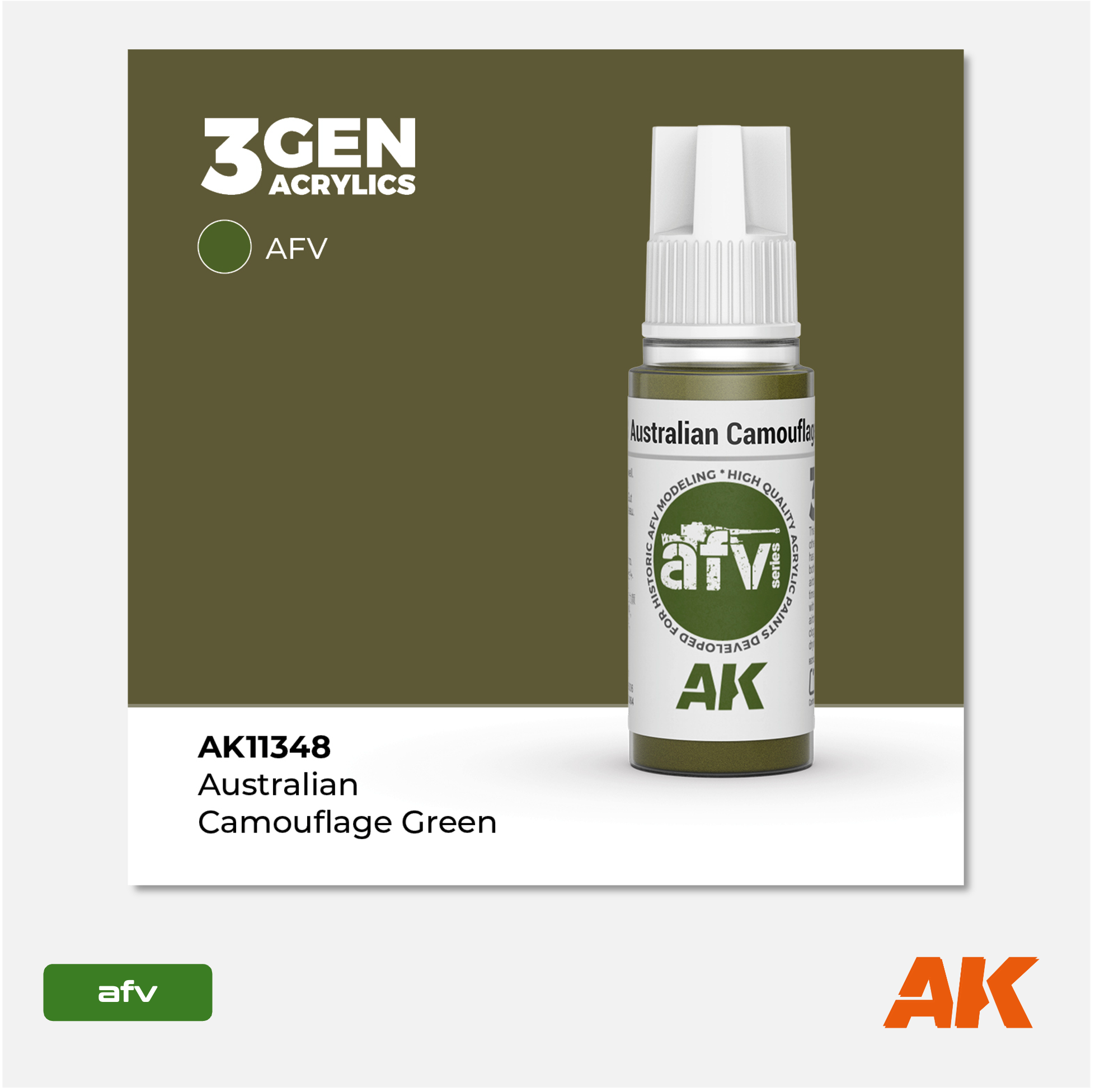 AK 3Gen Acrylics - Australian Camouflage Green