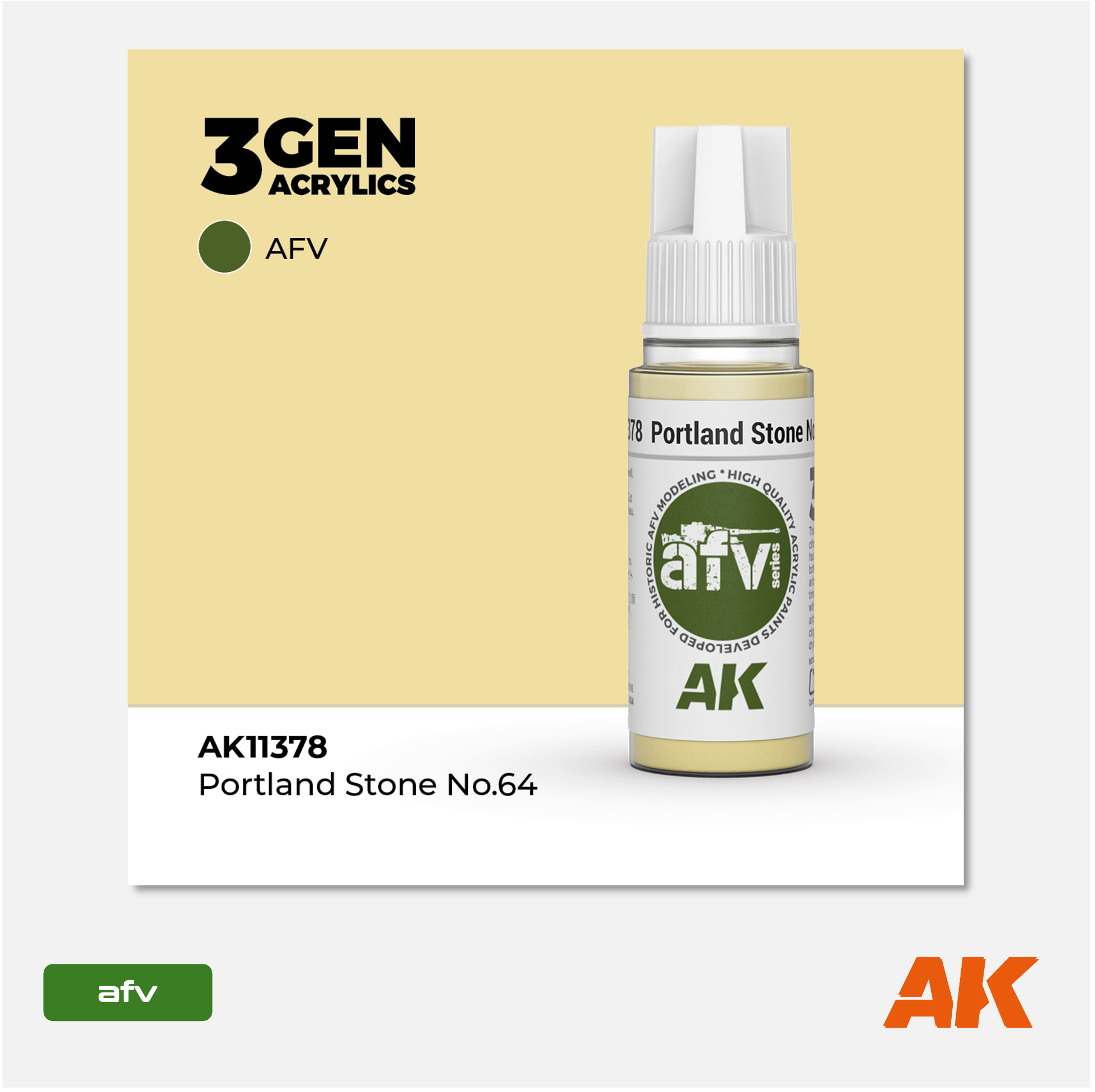 AK 3Gen Acrylics - Portland Stone N°64
