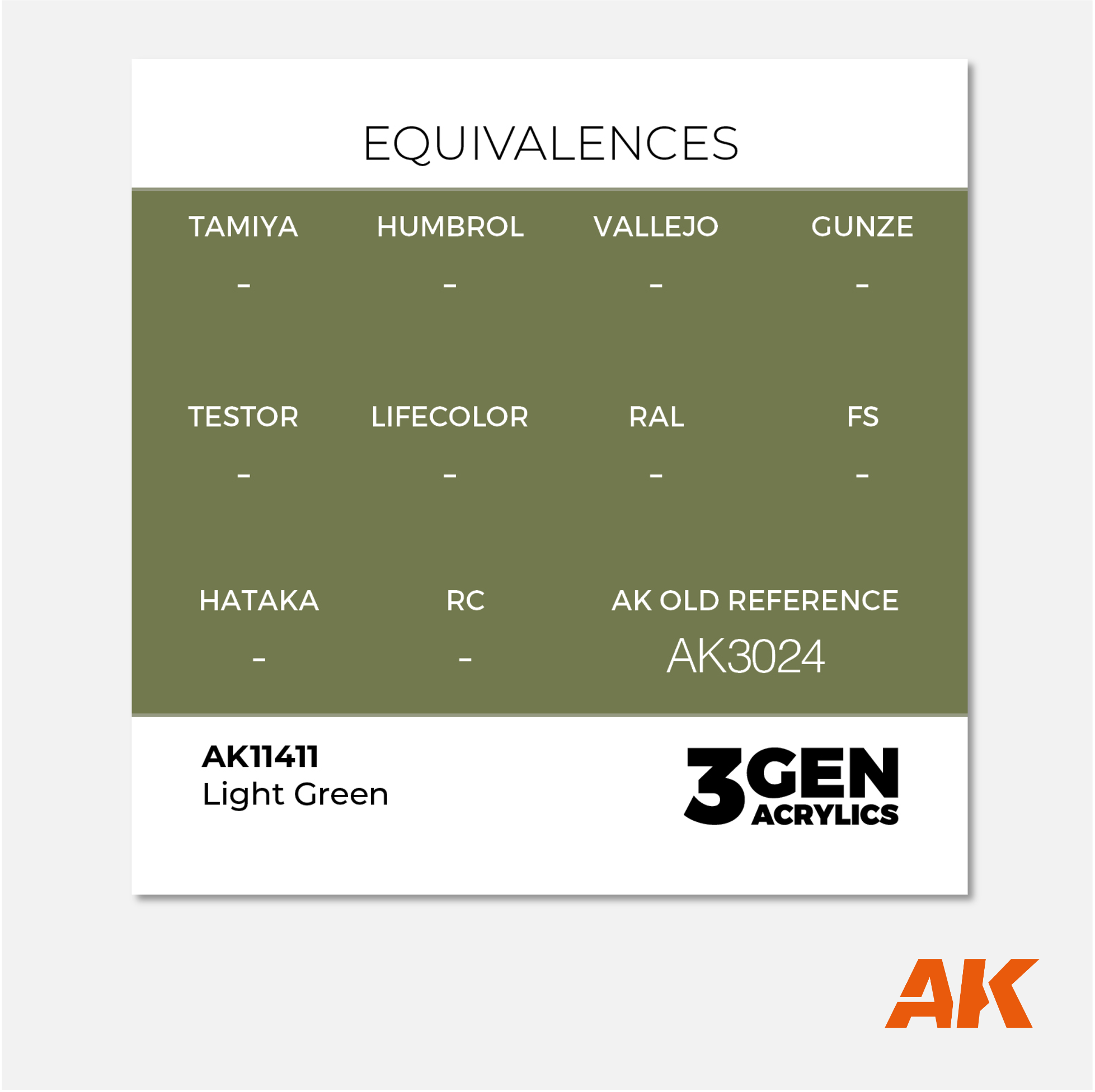 AK 3Gen Acrylics - Light Green
