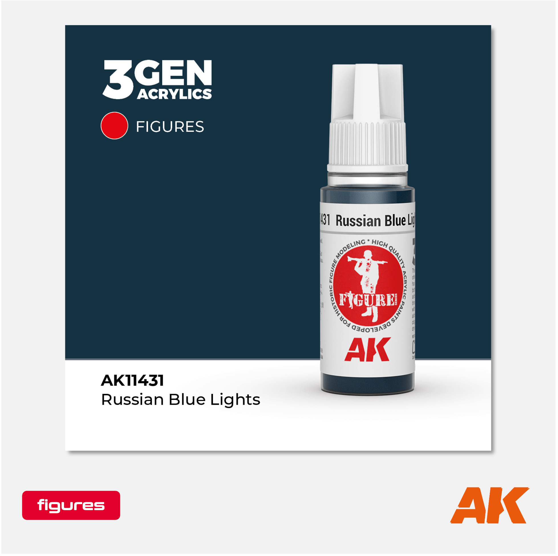 AK 3Gen Acrylics - Russian Blue Lights