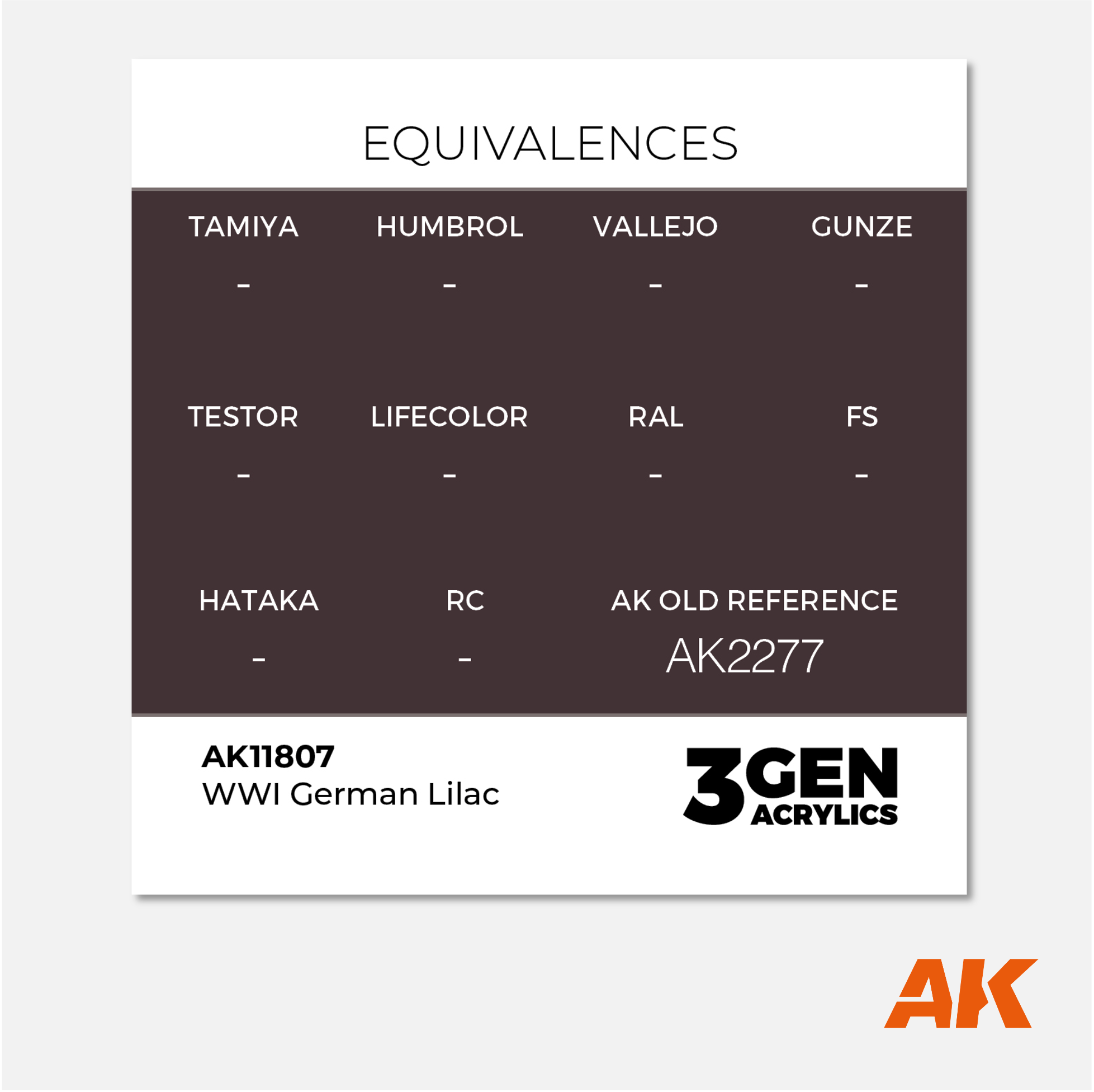 AK 3Gen Acrylics - WWI German Lilac