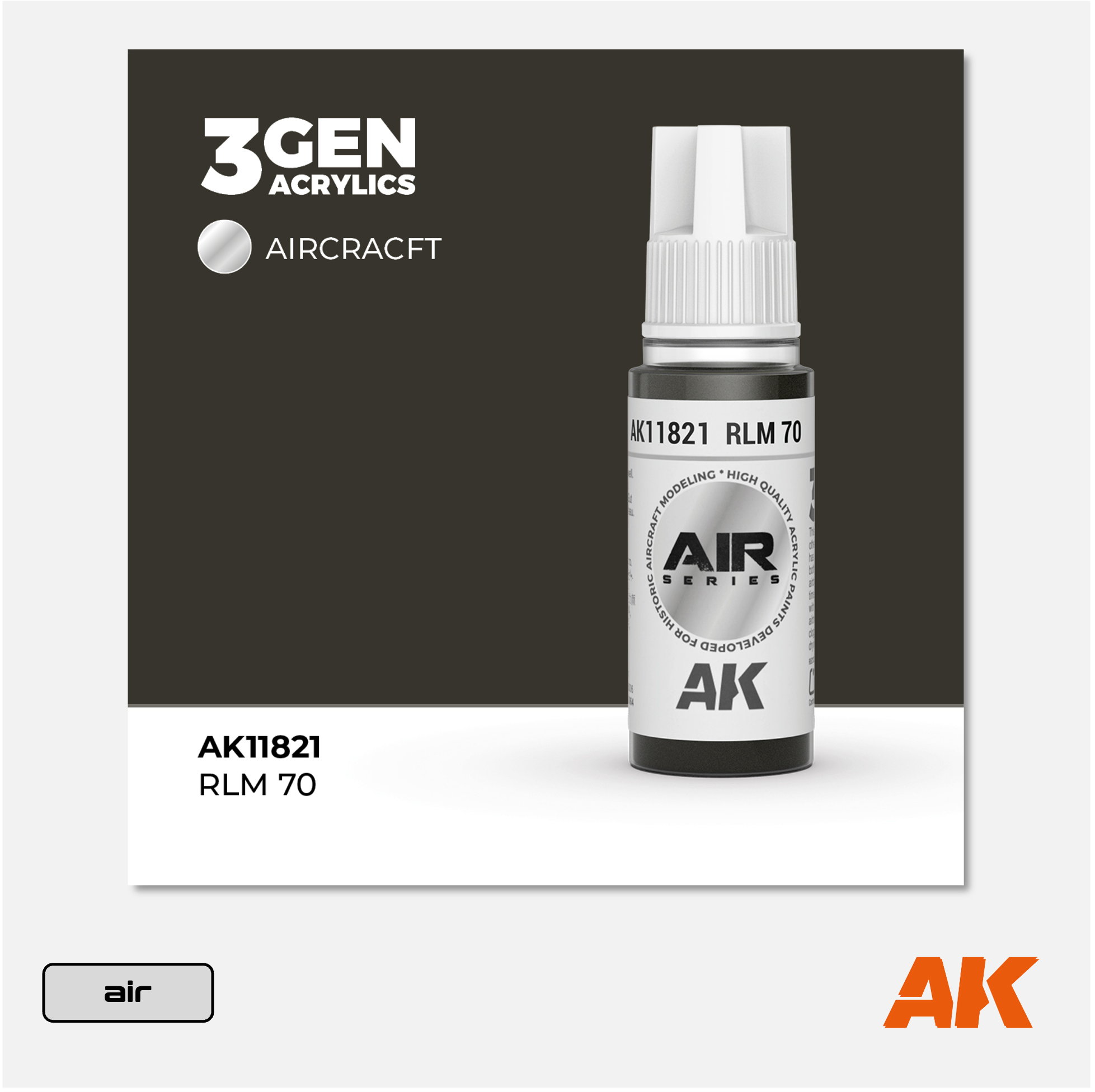 AK 3Gen Acrylics - RLM 70