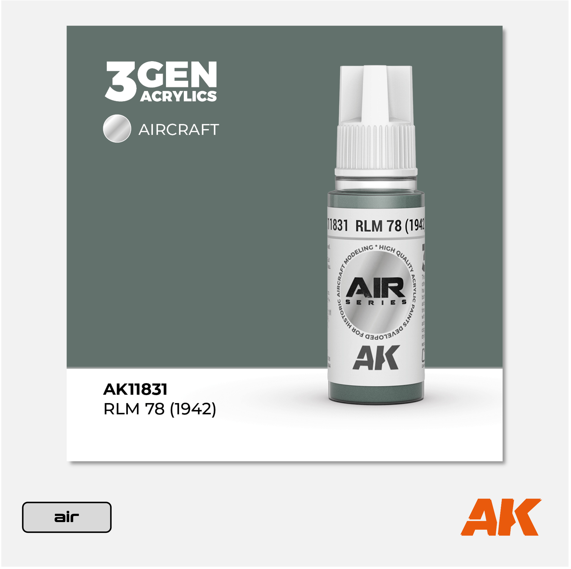 AK 3Gen Acrylics - RLM 78 (1942)