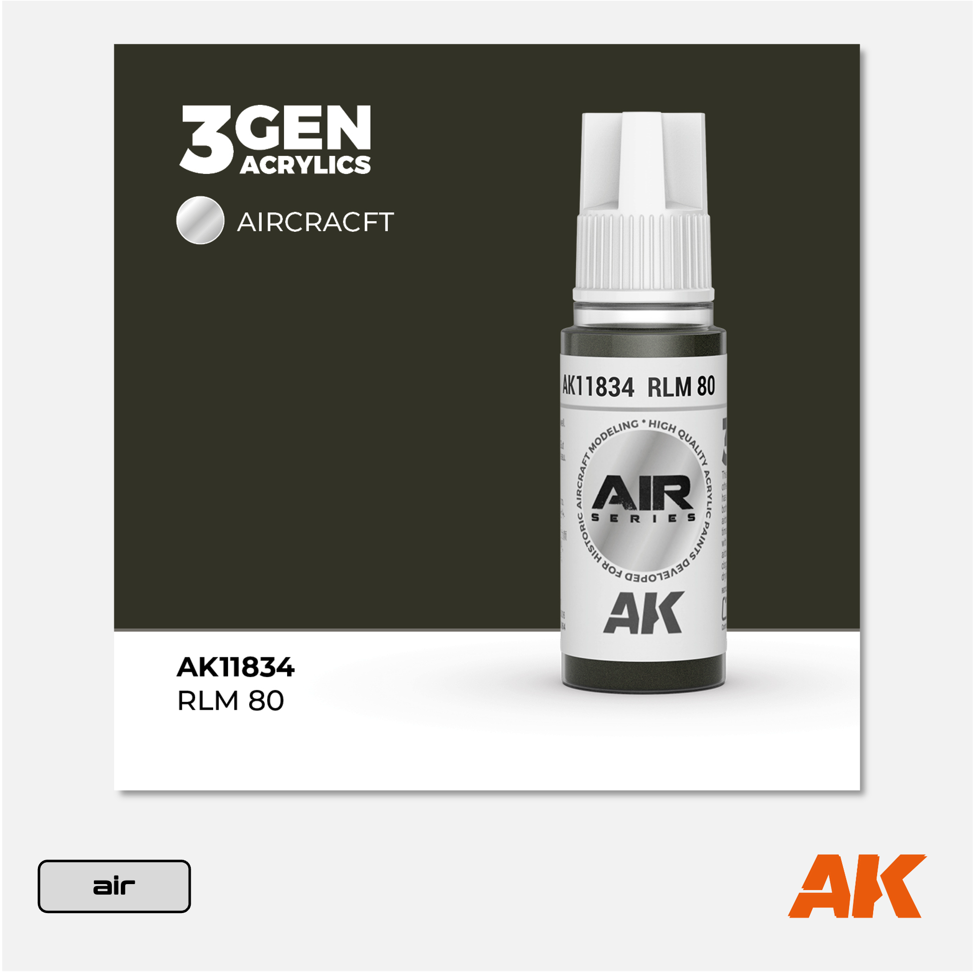AK 3Gen Acrylics - RLM 80