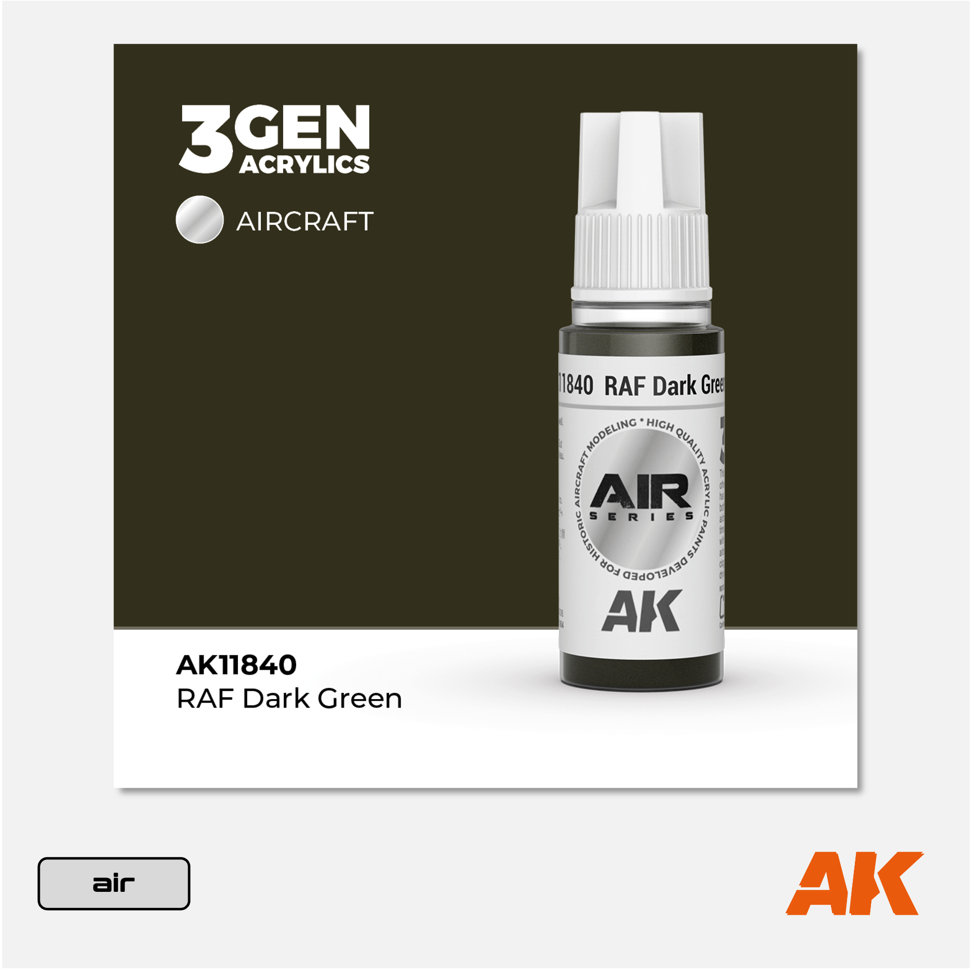 AK 3Gen Acrylics - RAF Dark Green
