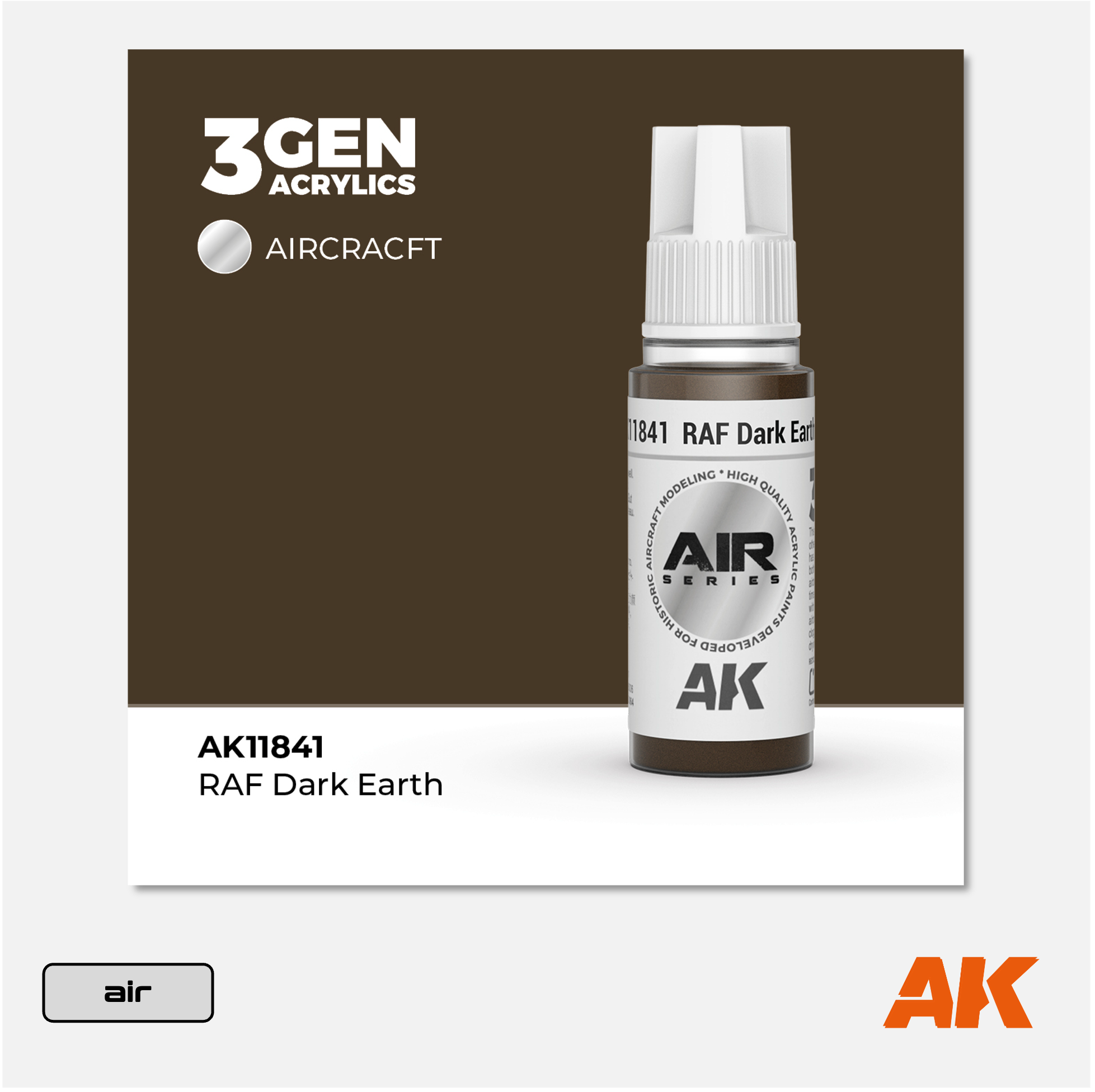AK 3Gen Acrylics - RAF Dark Earth