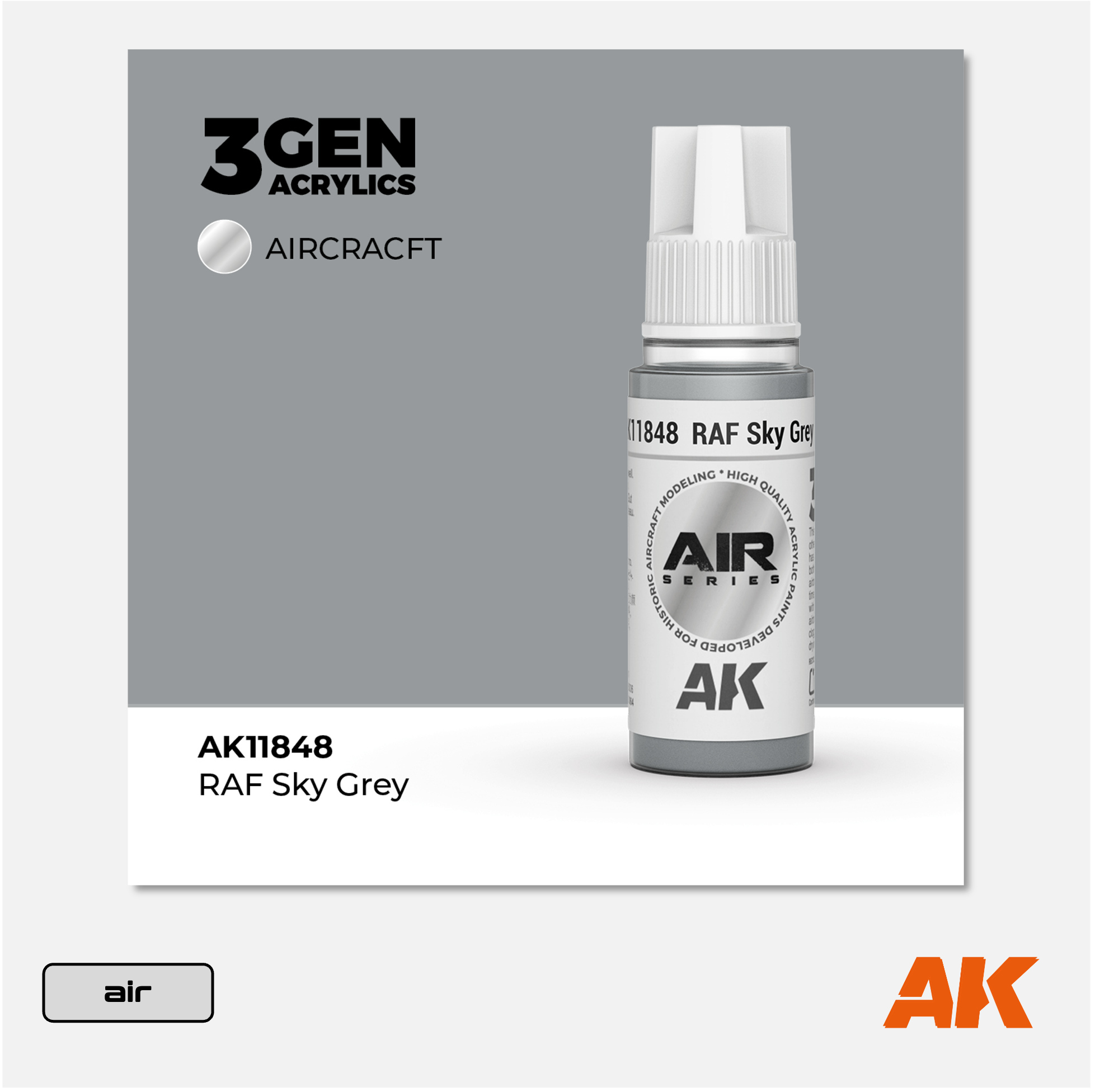 AK 3Gen Acrylics - RAF Sky Grey