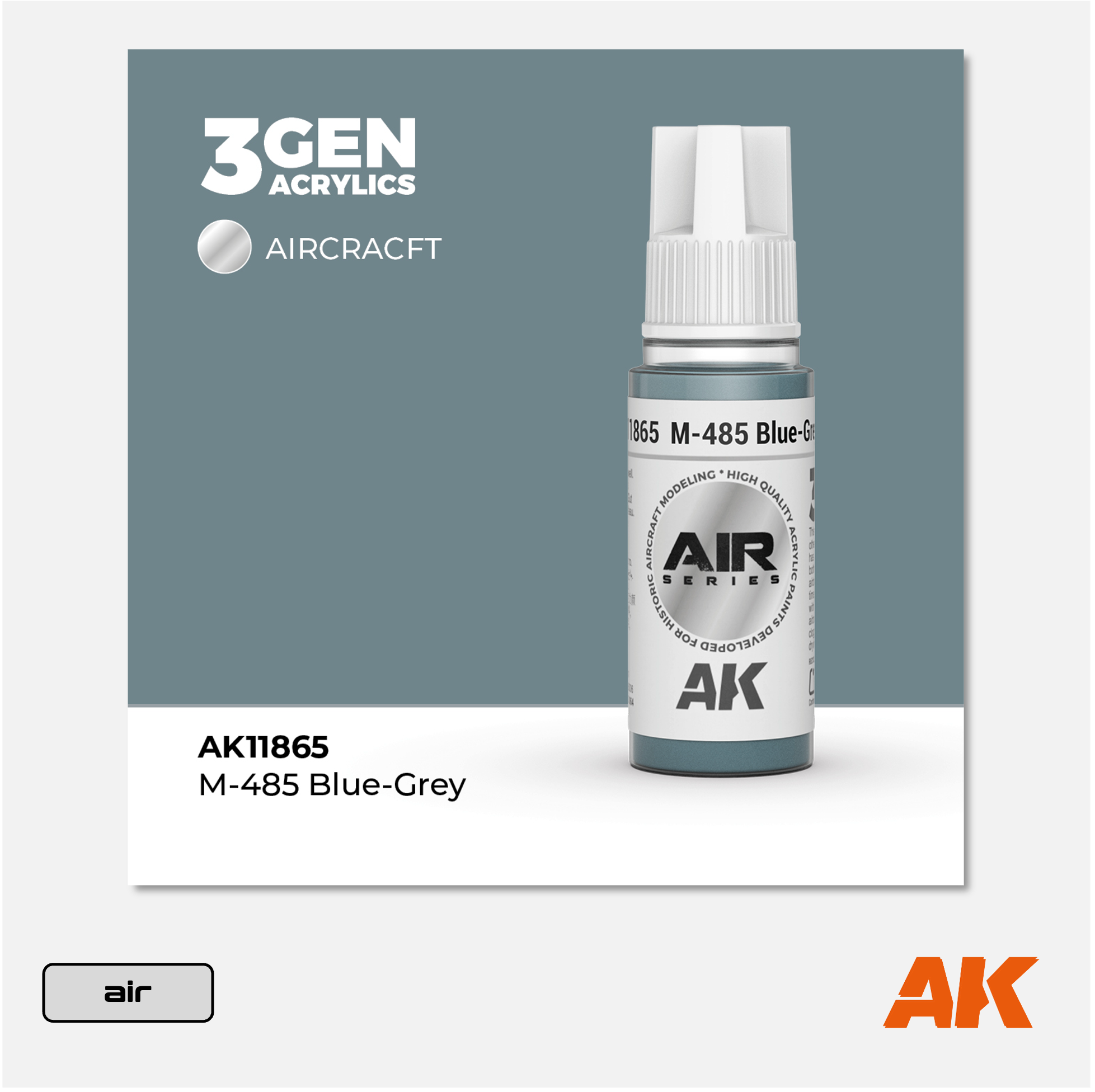 AK 3Gen Acrylics - M-485 Blue-Grey