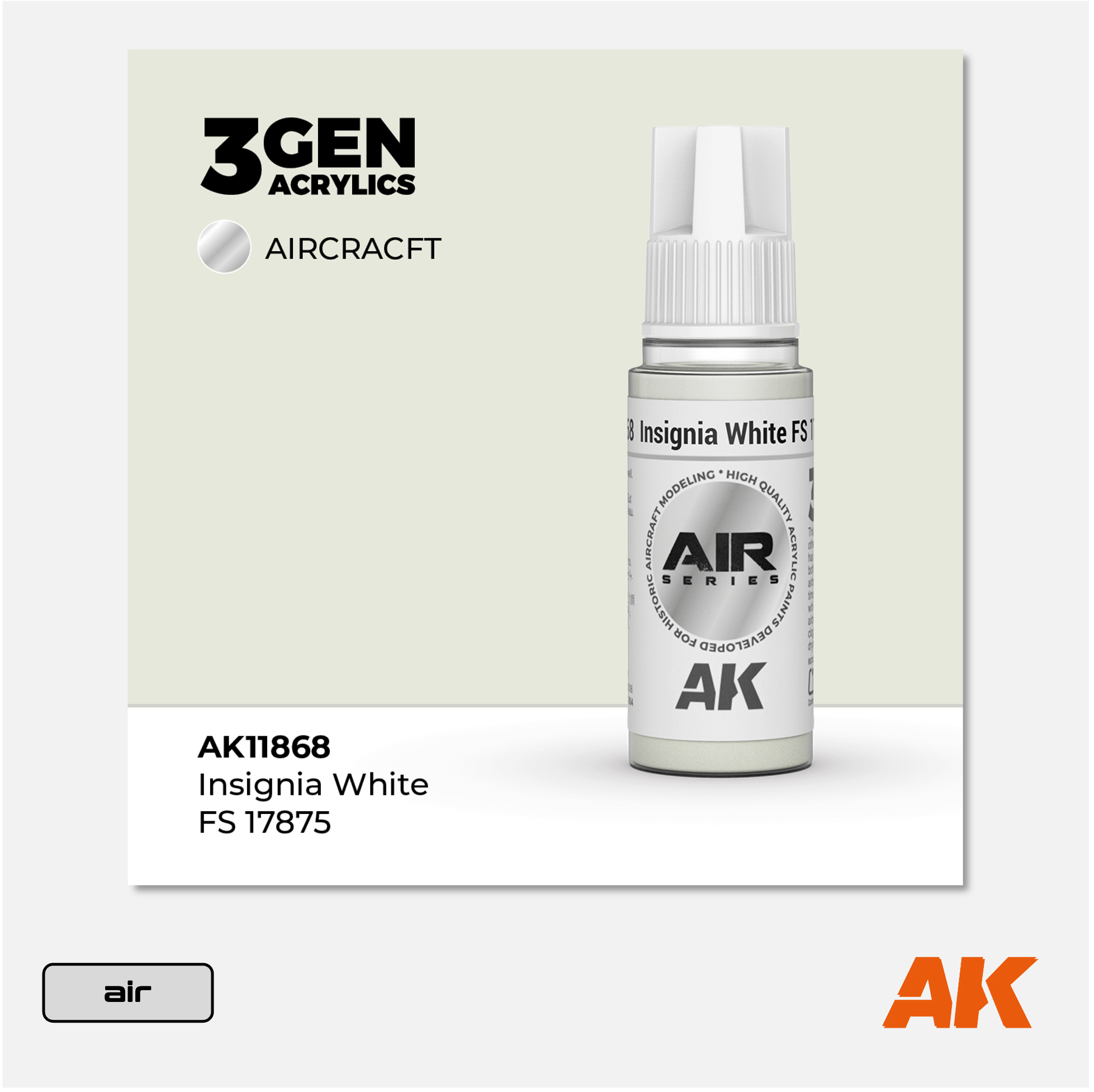 AK 3Gen Acrylics - Insignia White FS 17875