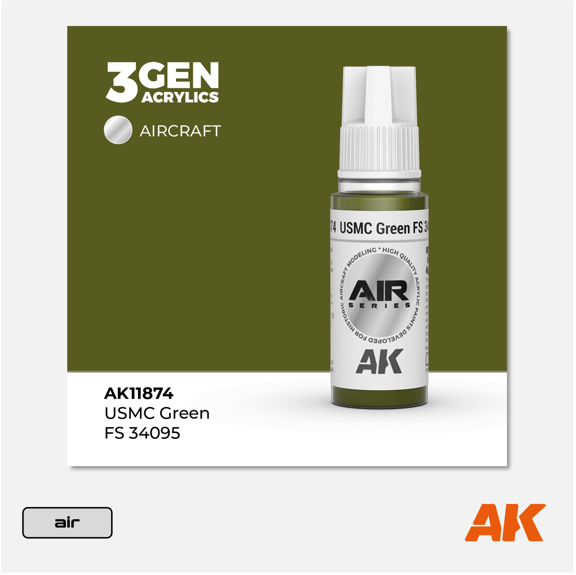 AK 3Gen Acrylics - USMC Green FS 34095