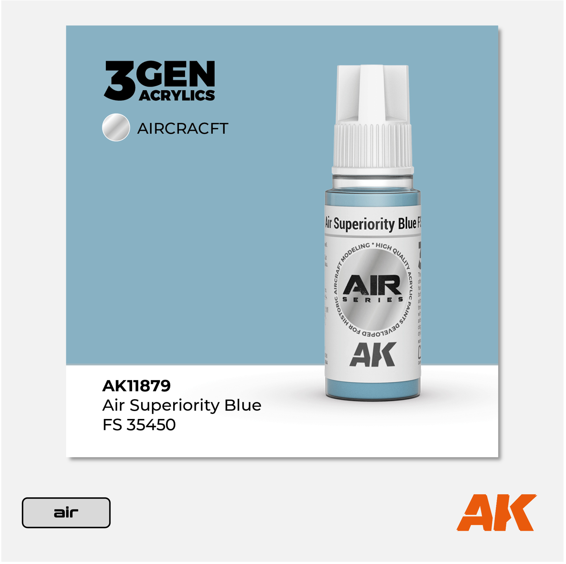 AK 3Gen Acrylics - Air Superiority Blue FS 35450