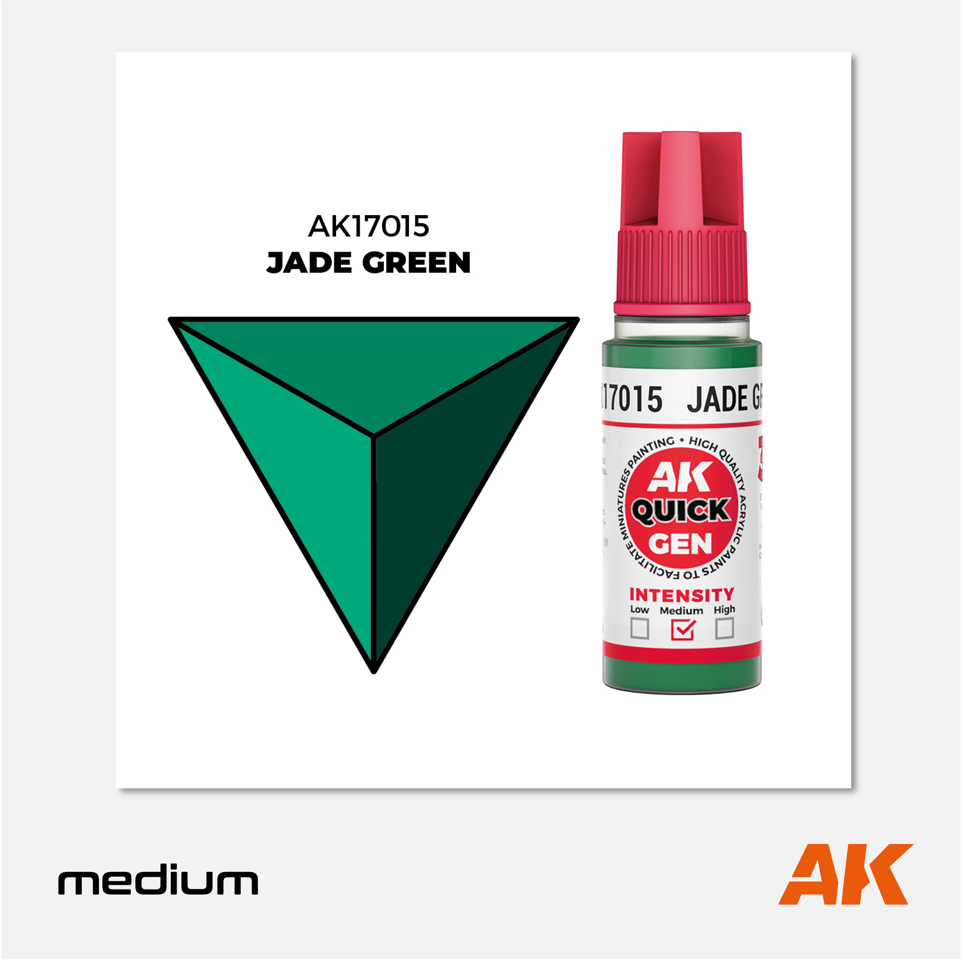 AK Interactive - Quick Gen Acrylics Paint - Jade Green - AK17015 - Gothaforce