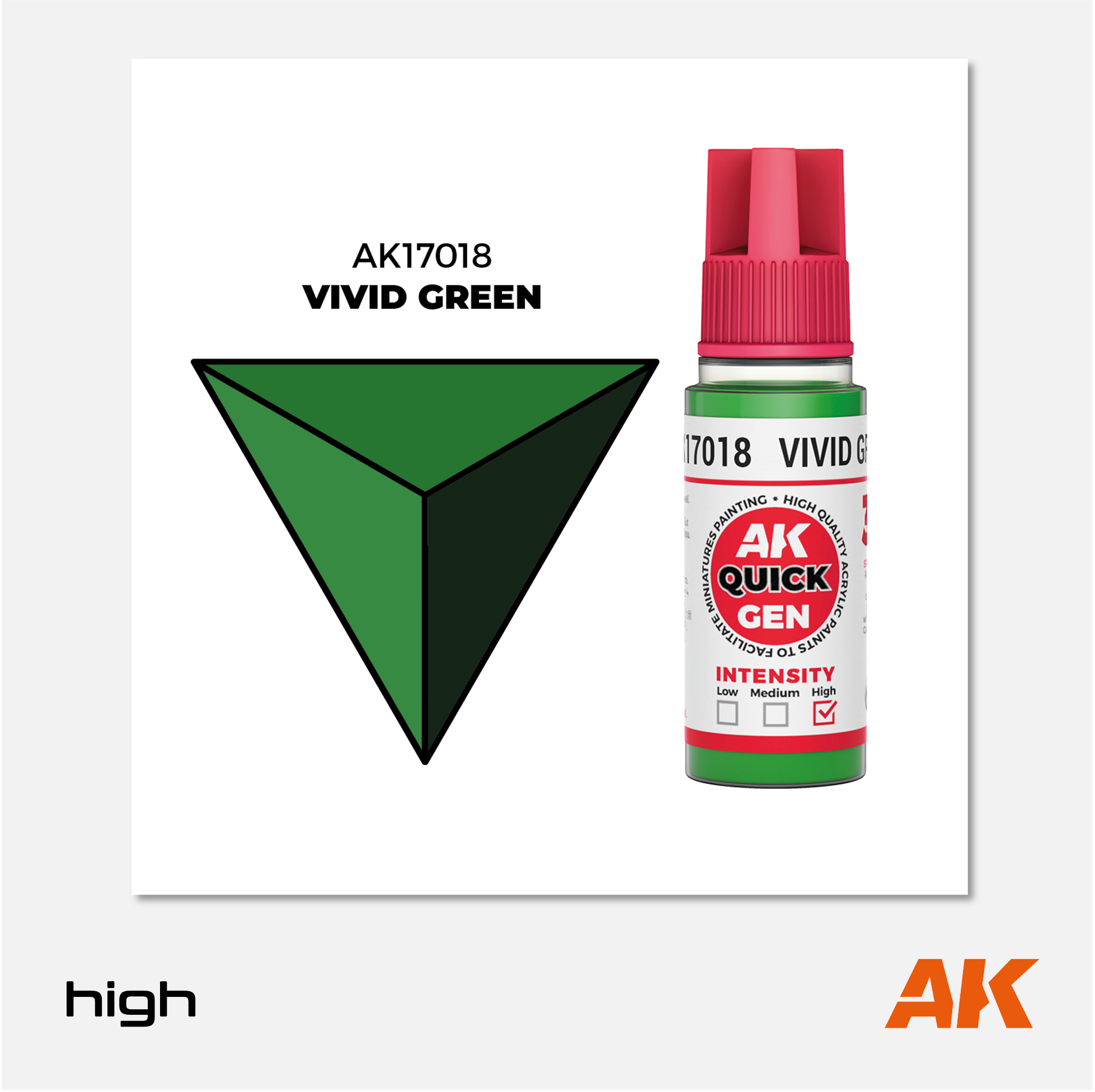AK Interactive - Quick Gen Acrylics Paint - Vivid Green - AK17018 - Gothaforce
