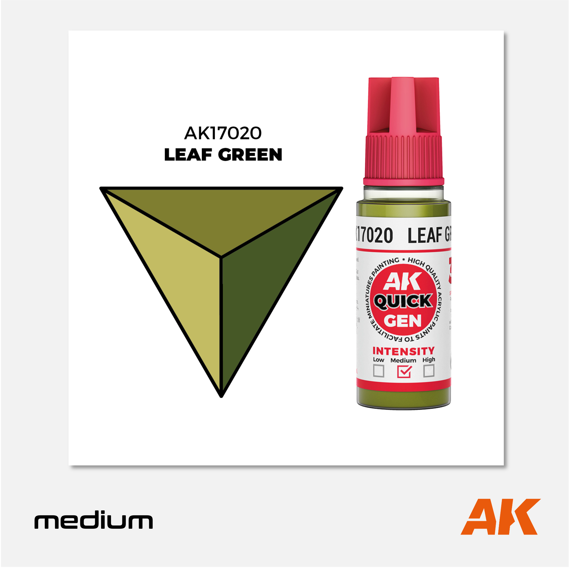 AK Interactive - Quick Gen Acrylics Paint - Leaf Green - AK17020 - Gothaforce