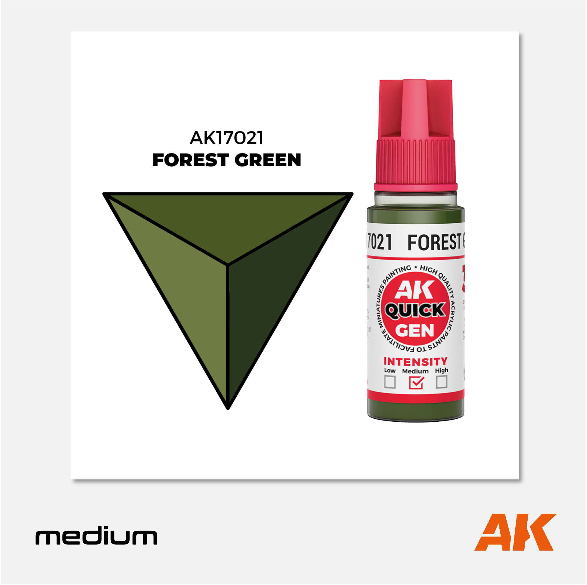 AK Interactive - Quick Gen Acrylics Paint - Forest Green - AK17021 - Gothaforce