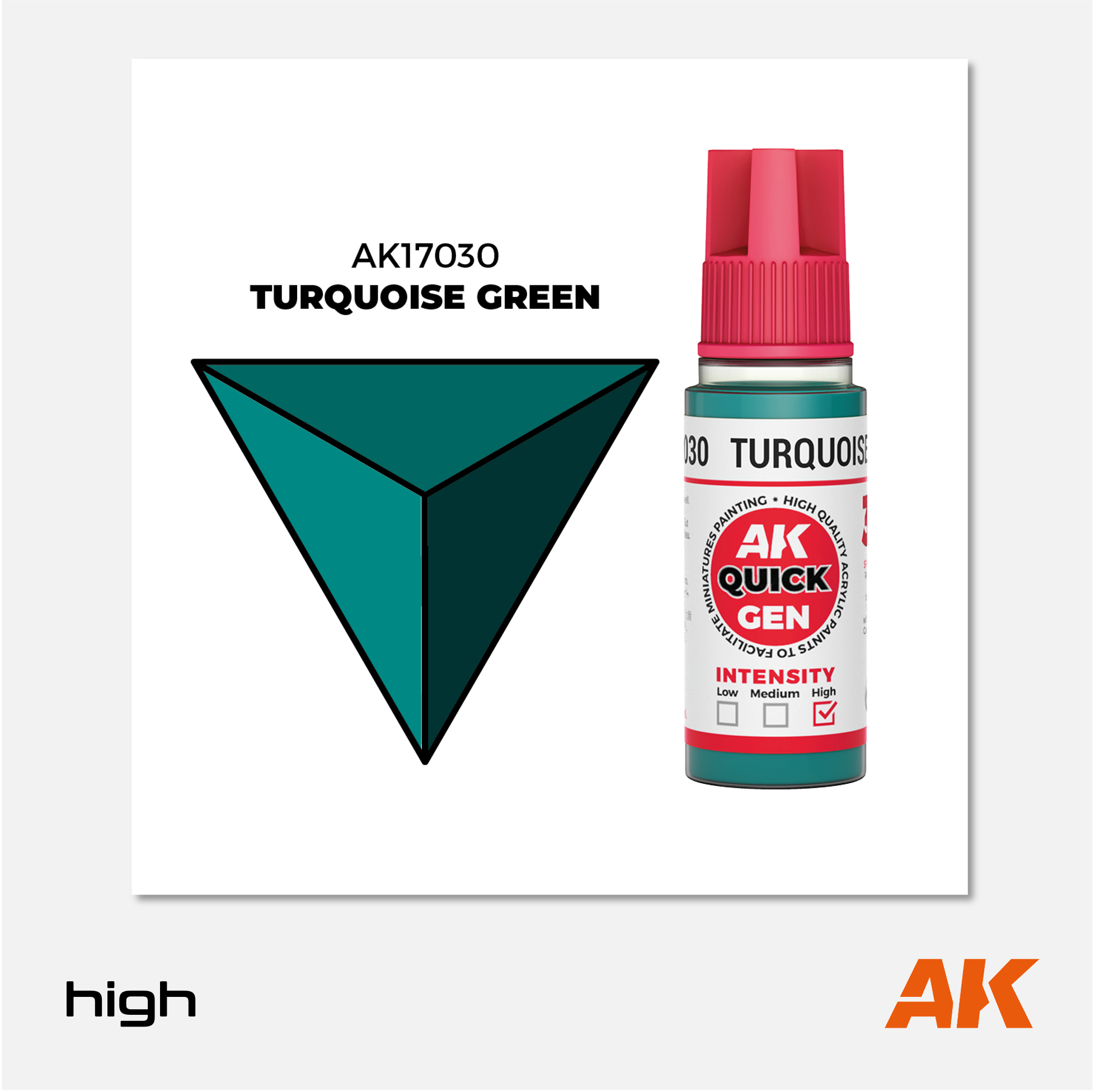 AK Interactive - Quick Gen Acrylics Paint - Turquoise Green - AK17030 - Gothaforce