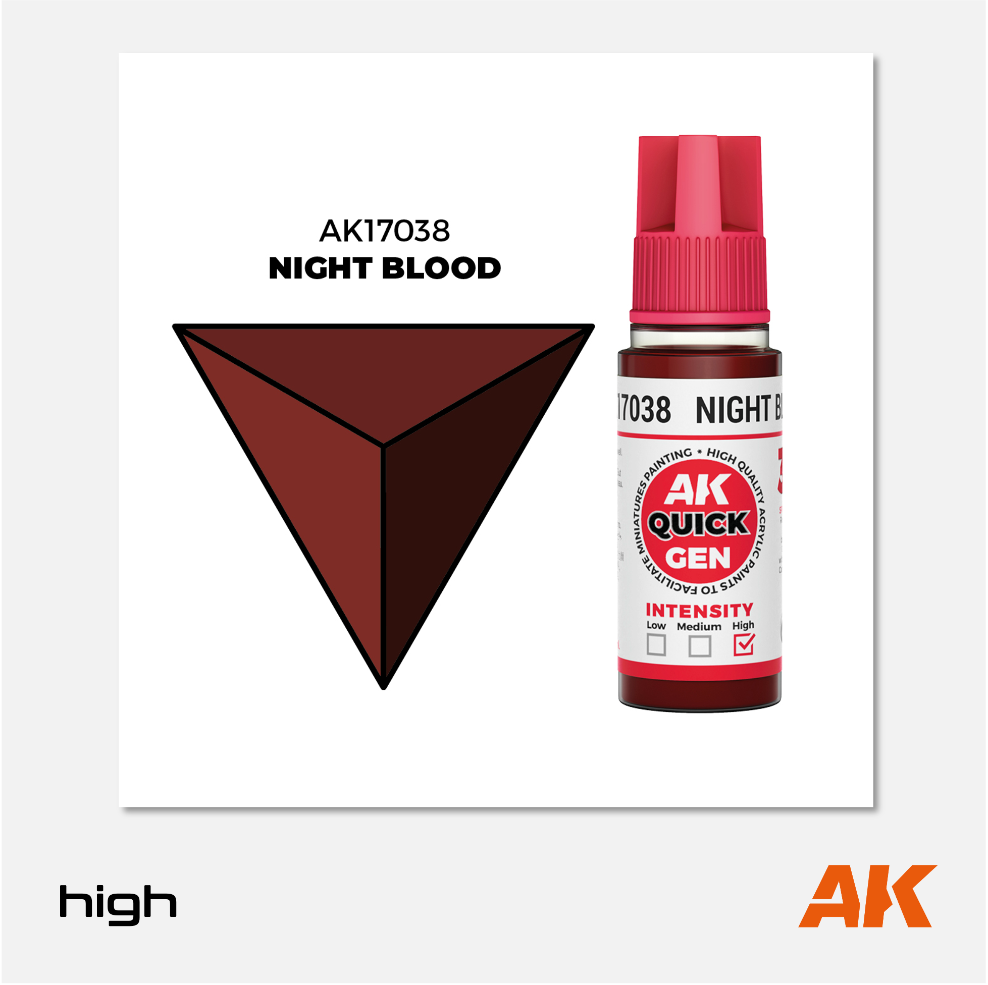AK Interactive - Quick Gen Acrylics Paint - Night Blood - AK17038 - Gothaforce