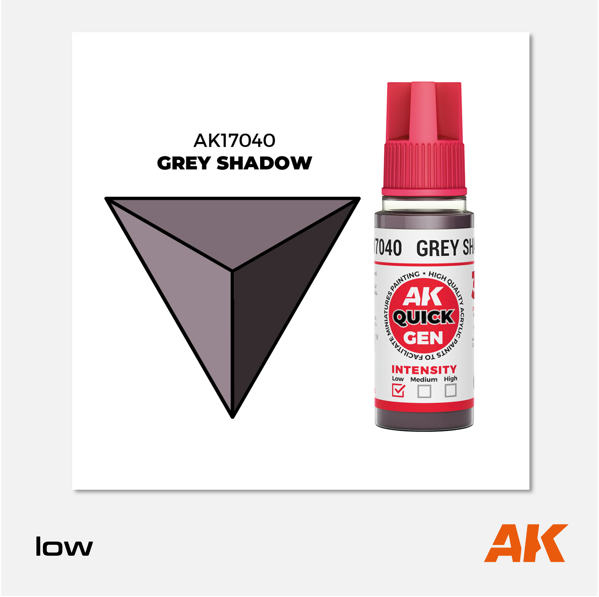 AK Interactive - Quick Gen Acrylics Paint - Grey Shadow - AK17040 - Gothaforce