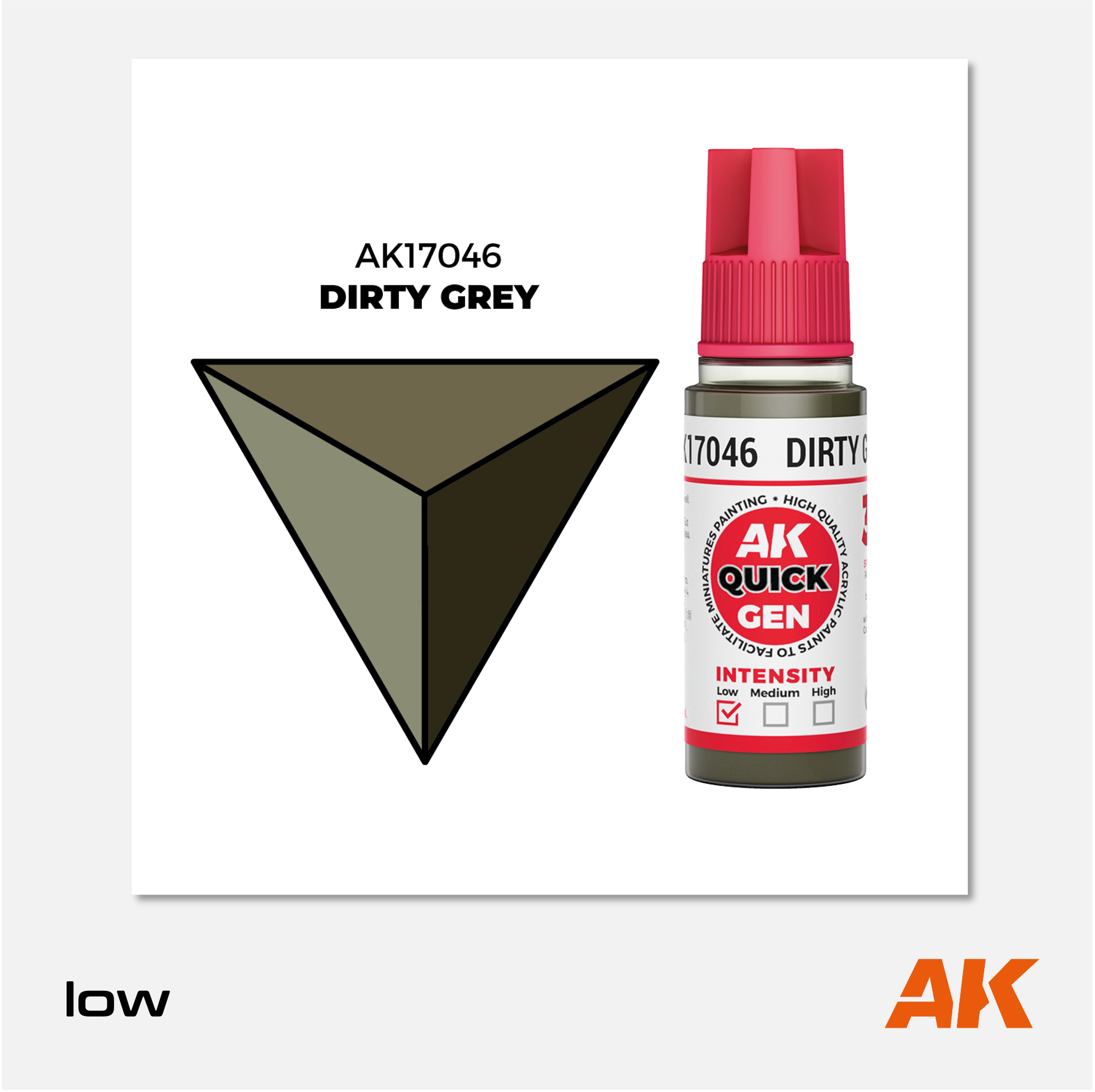 AK Interactive - Quick Gen Acrylics Paint - Dirty Grey - AK17046 - Gothaforce