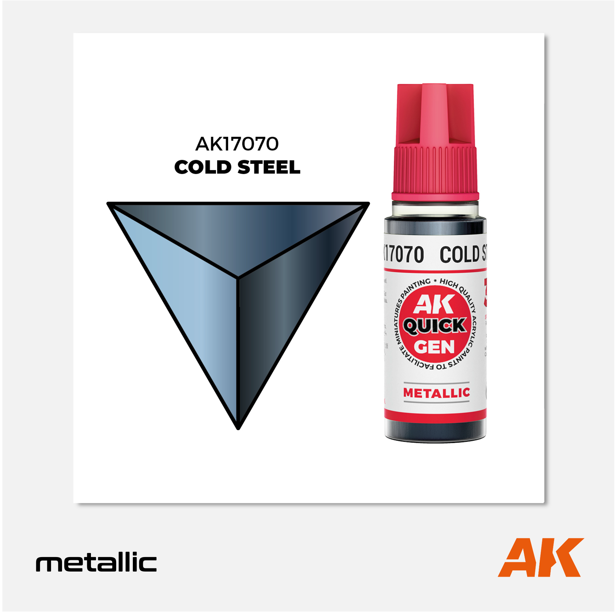 AK Quick Gen Acrylics - Cold Steel