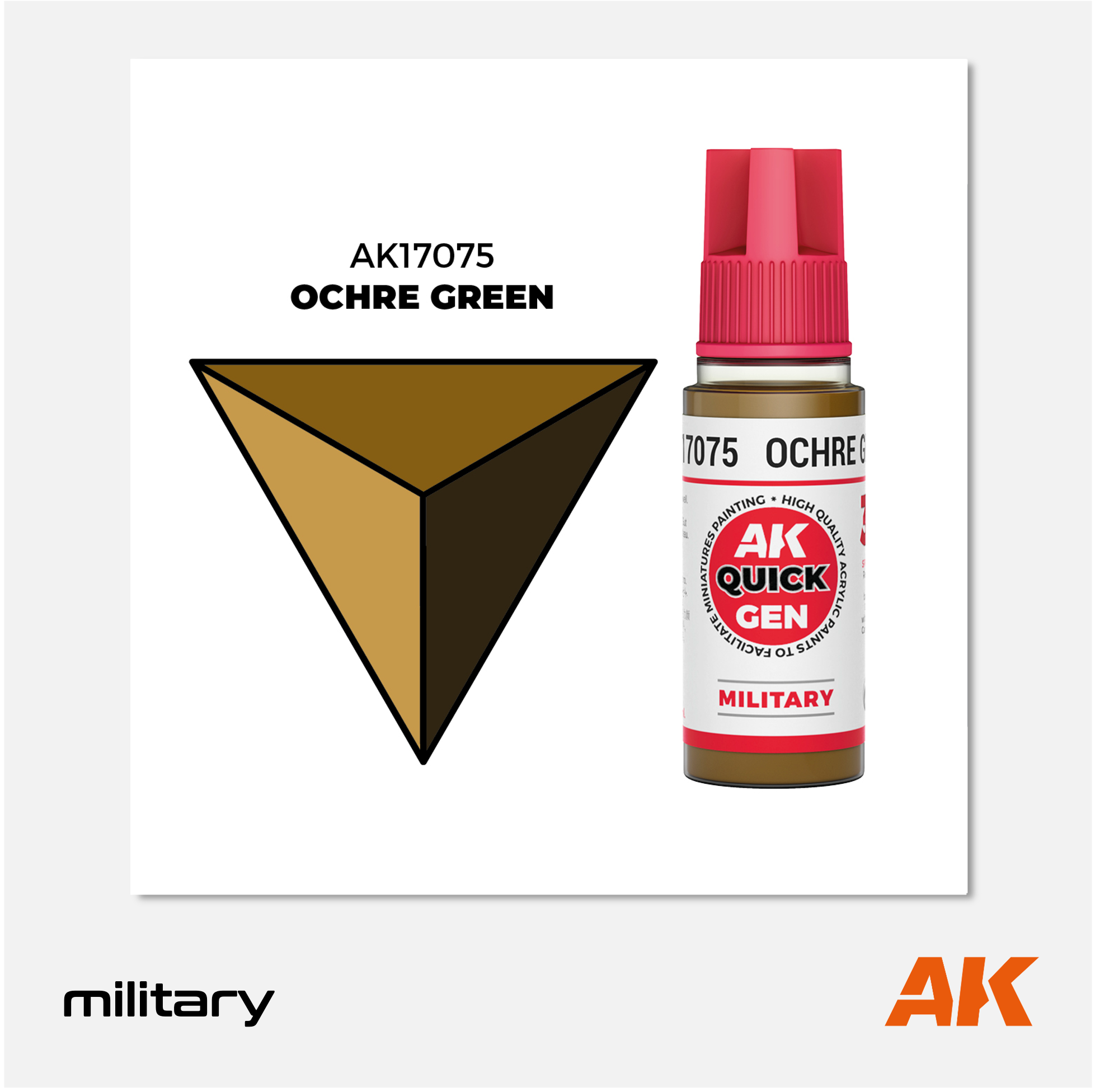 AK Quick Gen Acrylics - Ochre Green