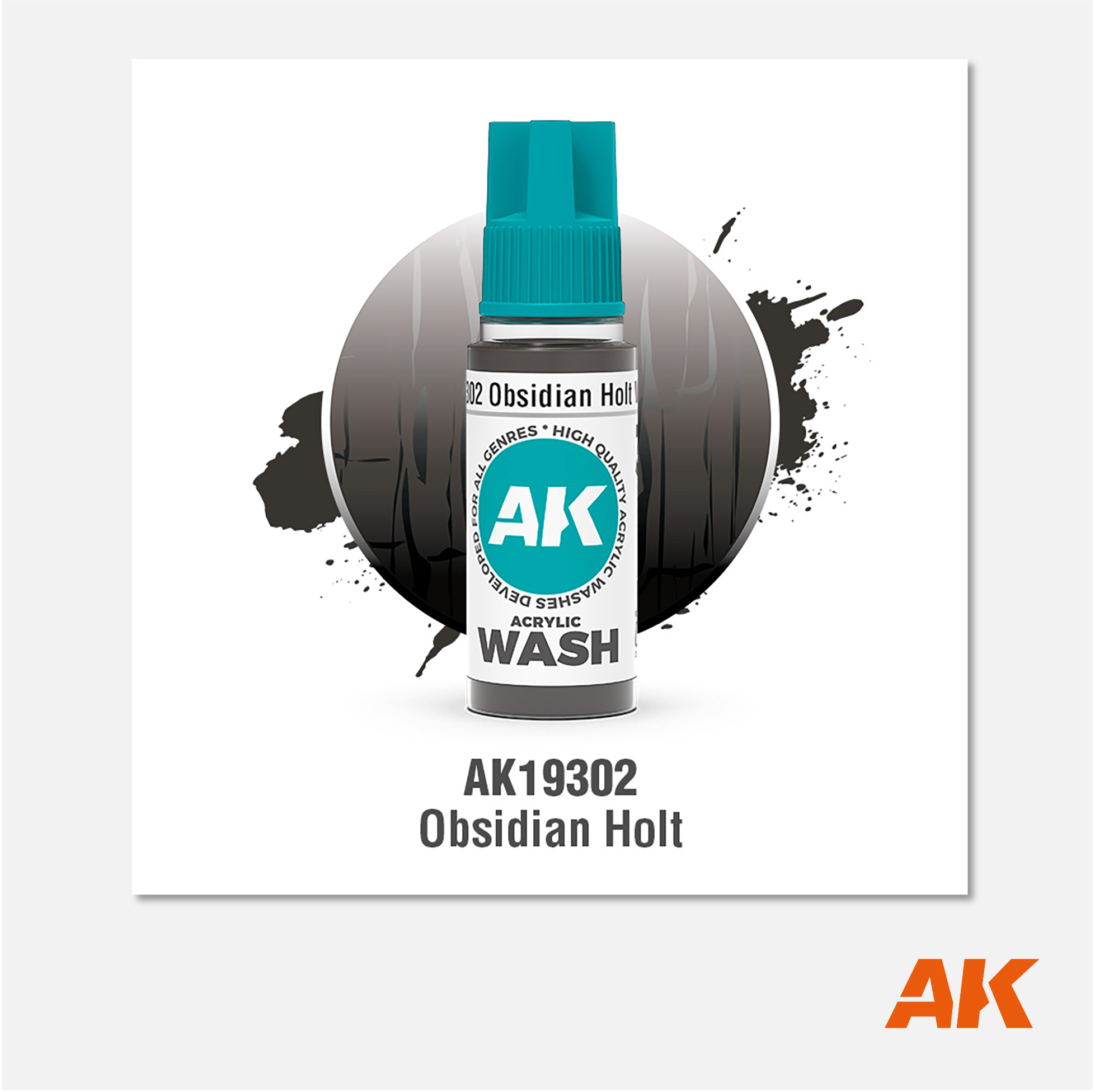 AK Interactive - Acrylic Wash - Obsidian Holt - AK19302 - Gothaforce