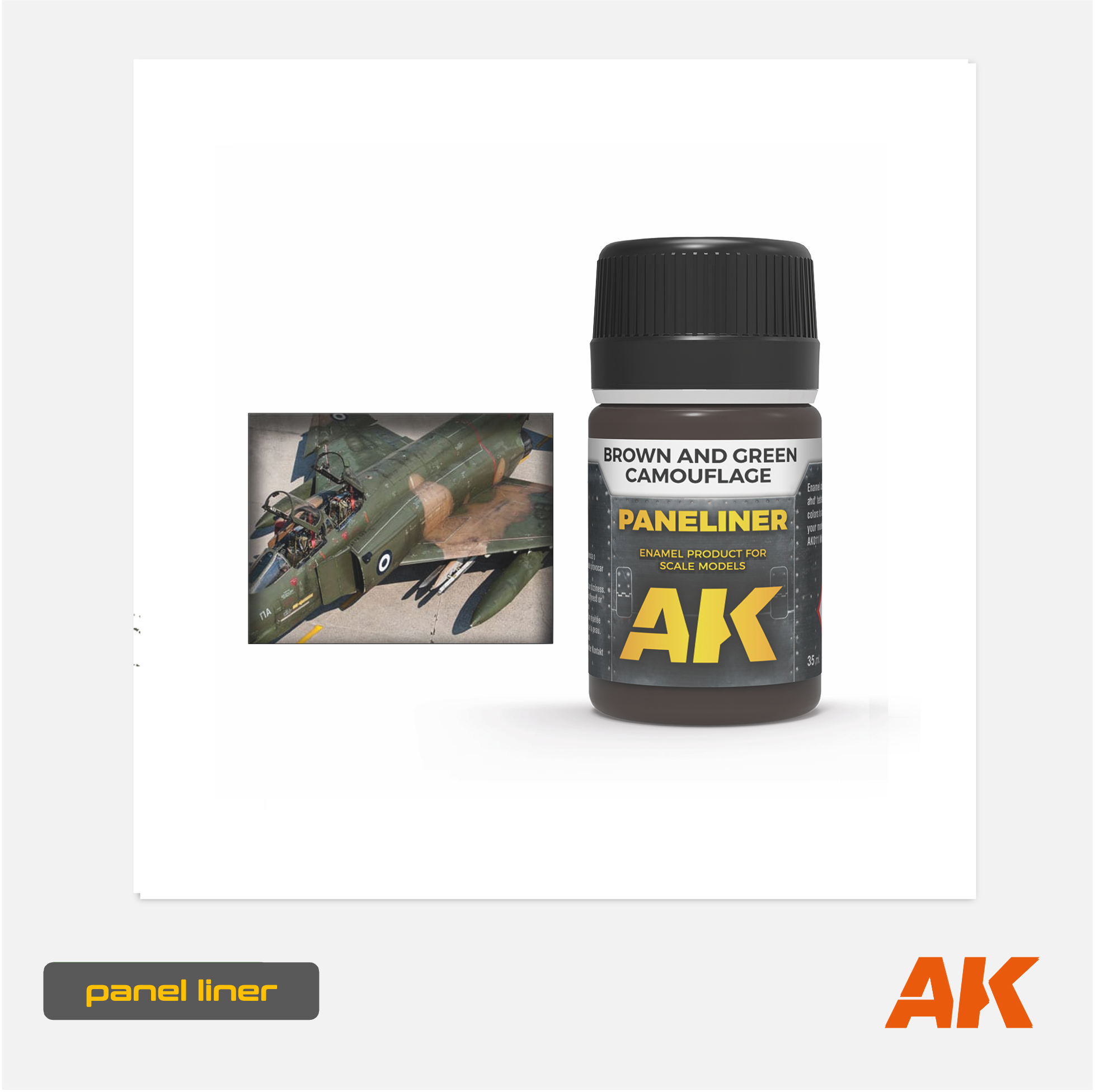 AK Effects - Panel Liner - Brown & Green Camouflage