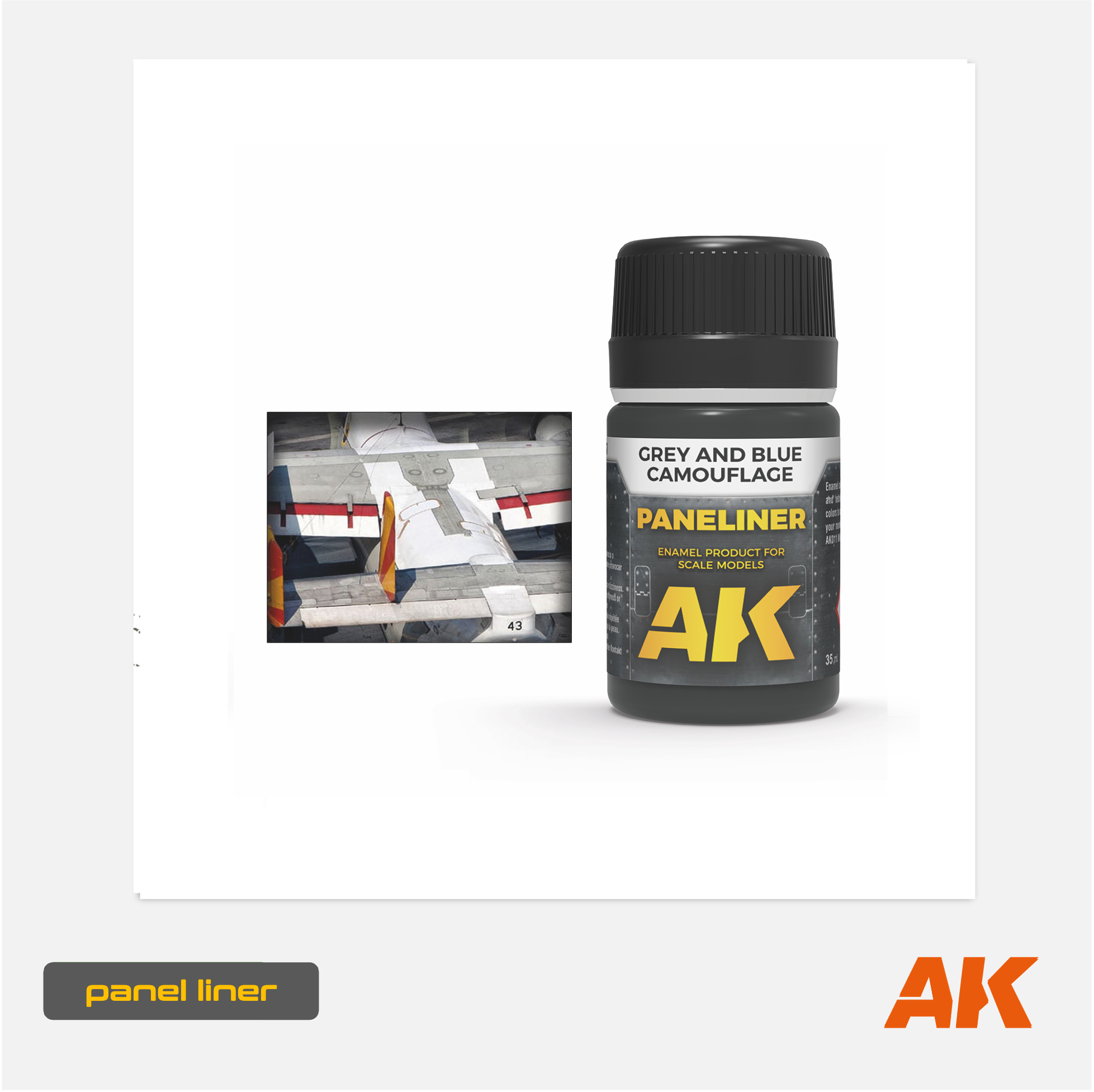 AK Effects - Panel Liner - Grey & Blue Camouflage