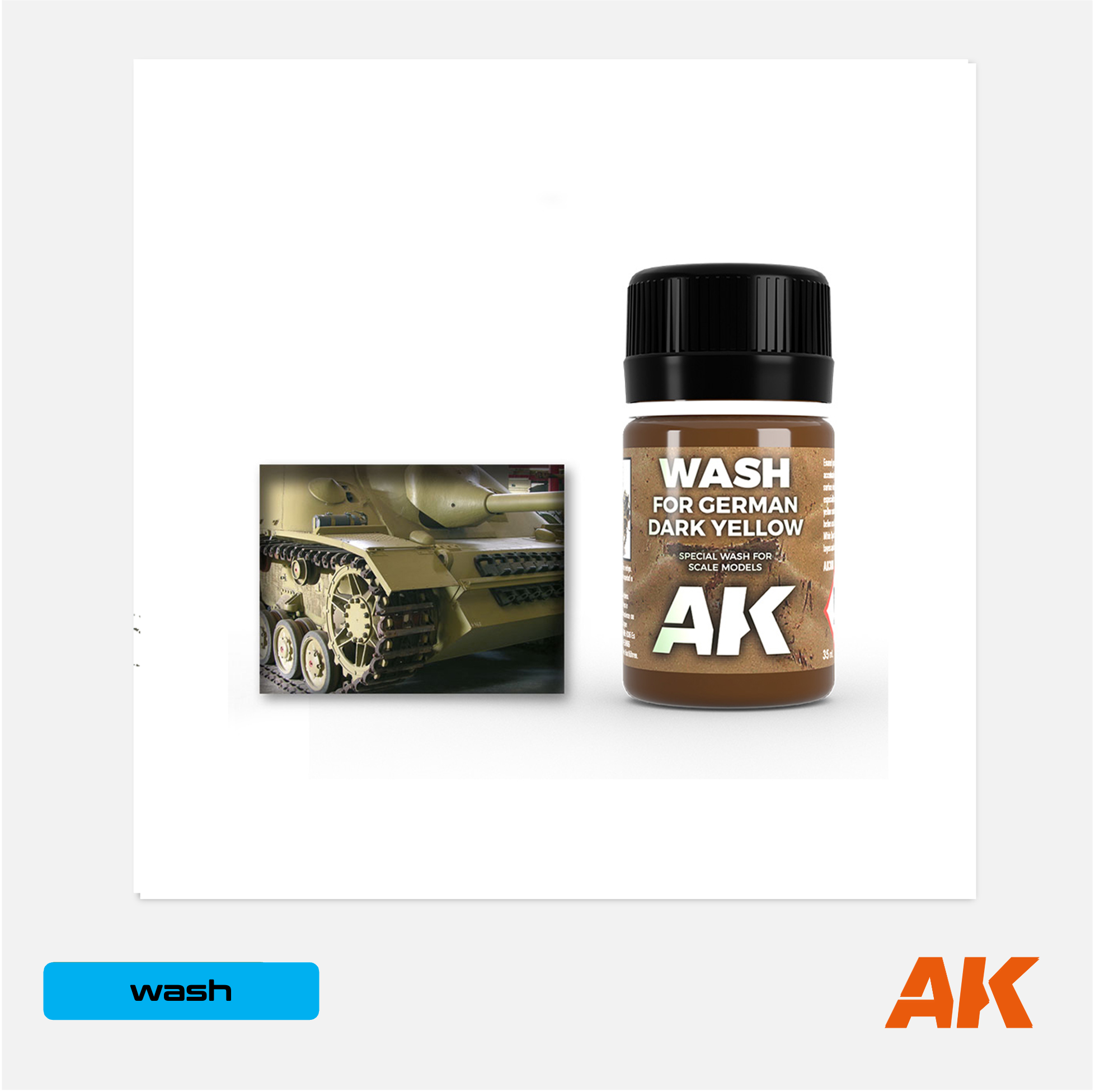 AK Effects - Wash for German Dark Yellow