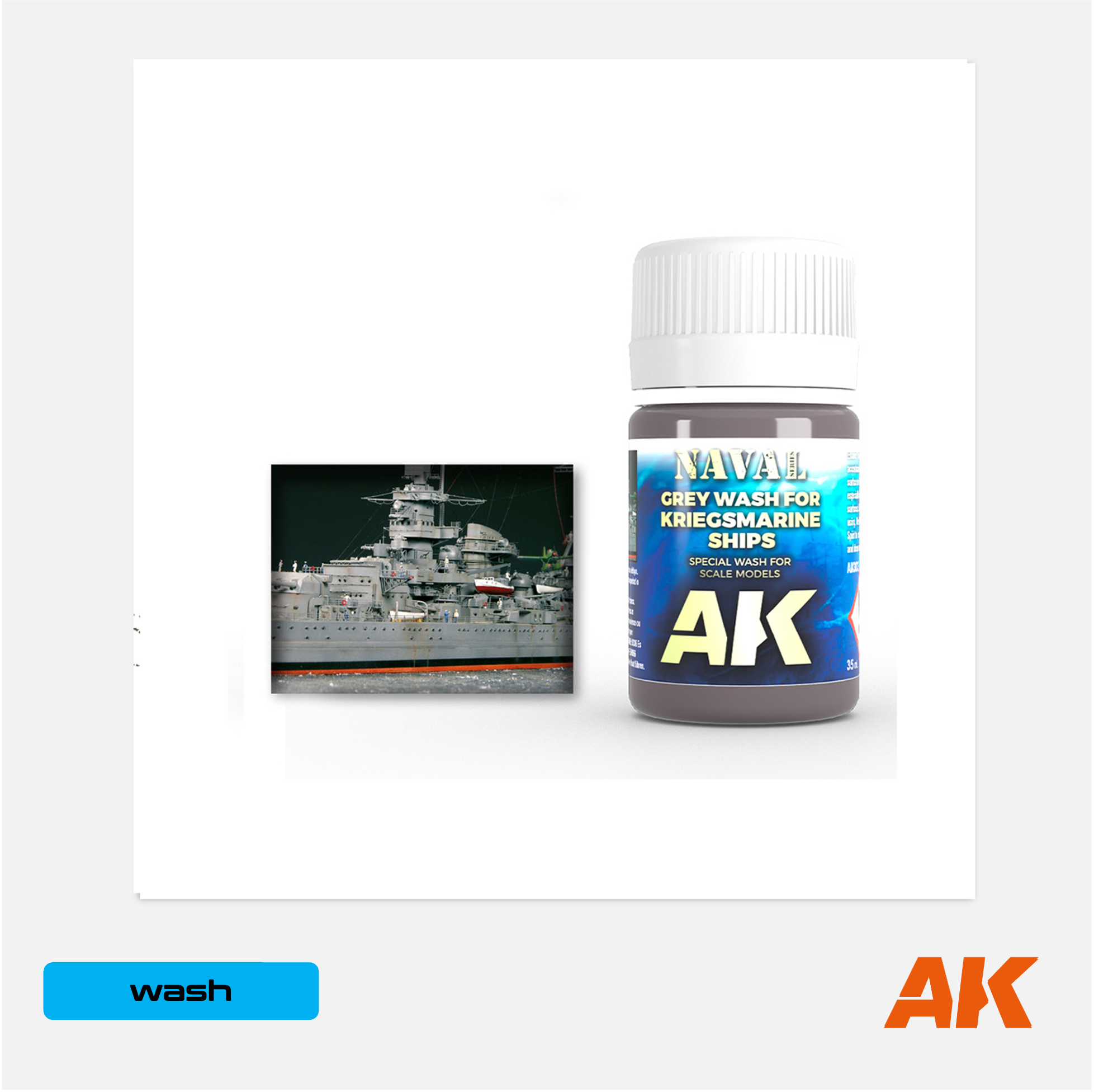 AK Effects - Naval Grey Wash for Kriegsmarine Ships