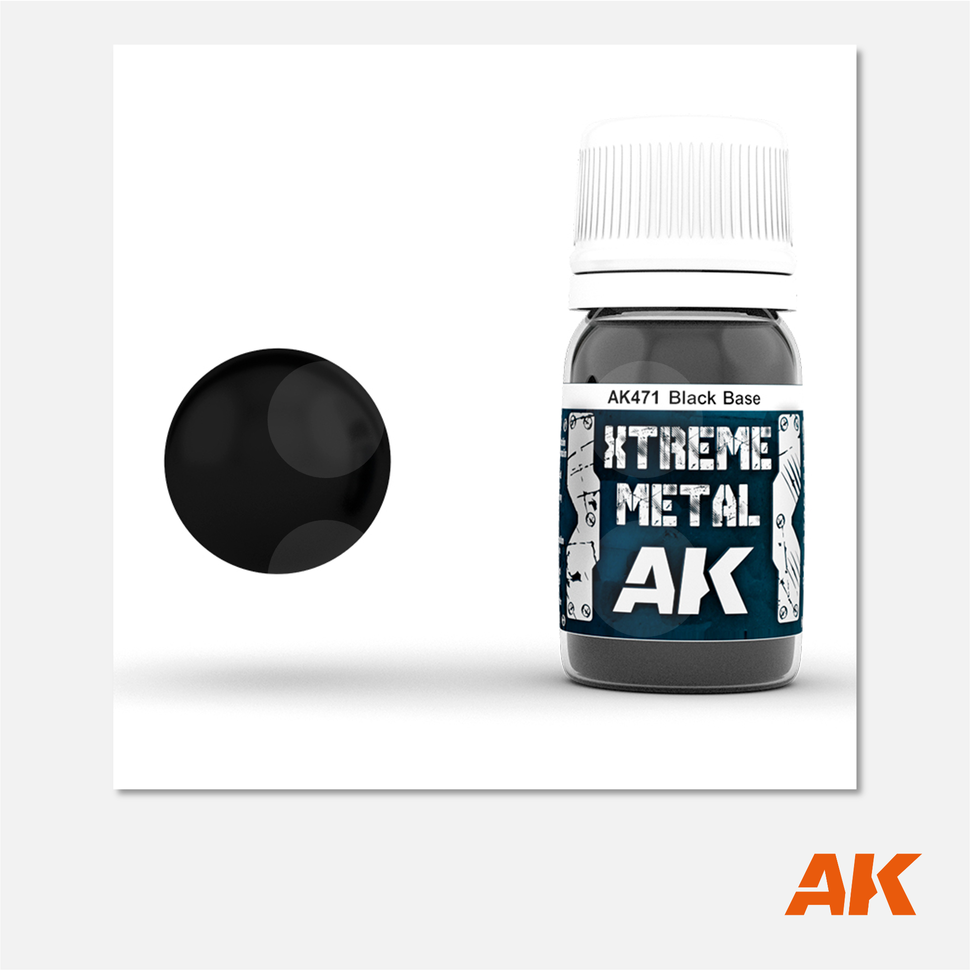 AK Interactive - Xtreme Metal Black Base - AK471 - Gothaforce