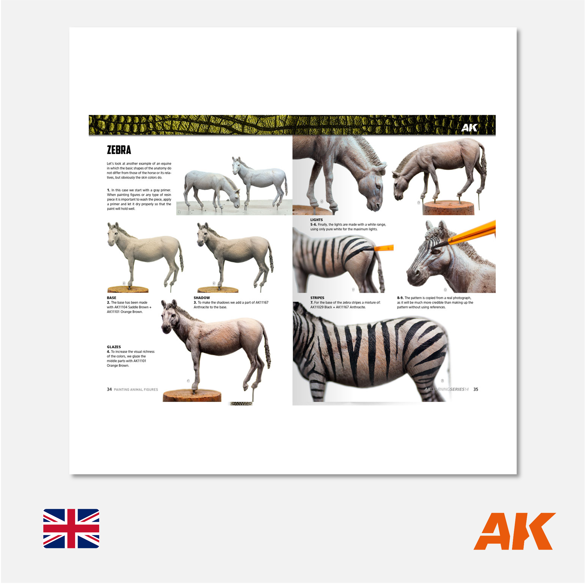 AK Interactive - AK Learning Series N° 14 Painting Animal Figures - AK518 - Gothaforce