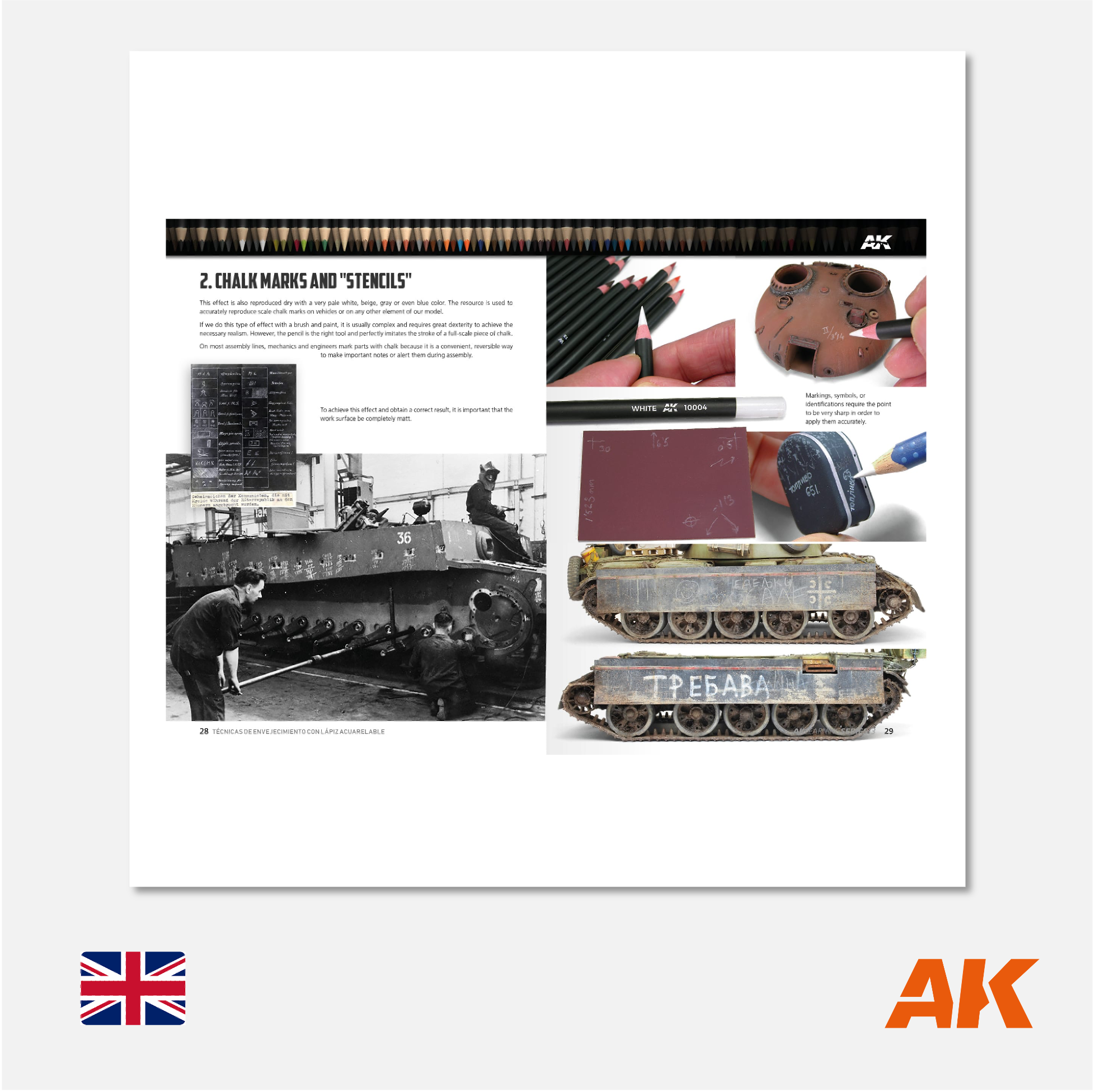 AK Interactive - AK Learning Series N° 13 Weathering Pencil Techniques - AK522 - Gothaforce