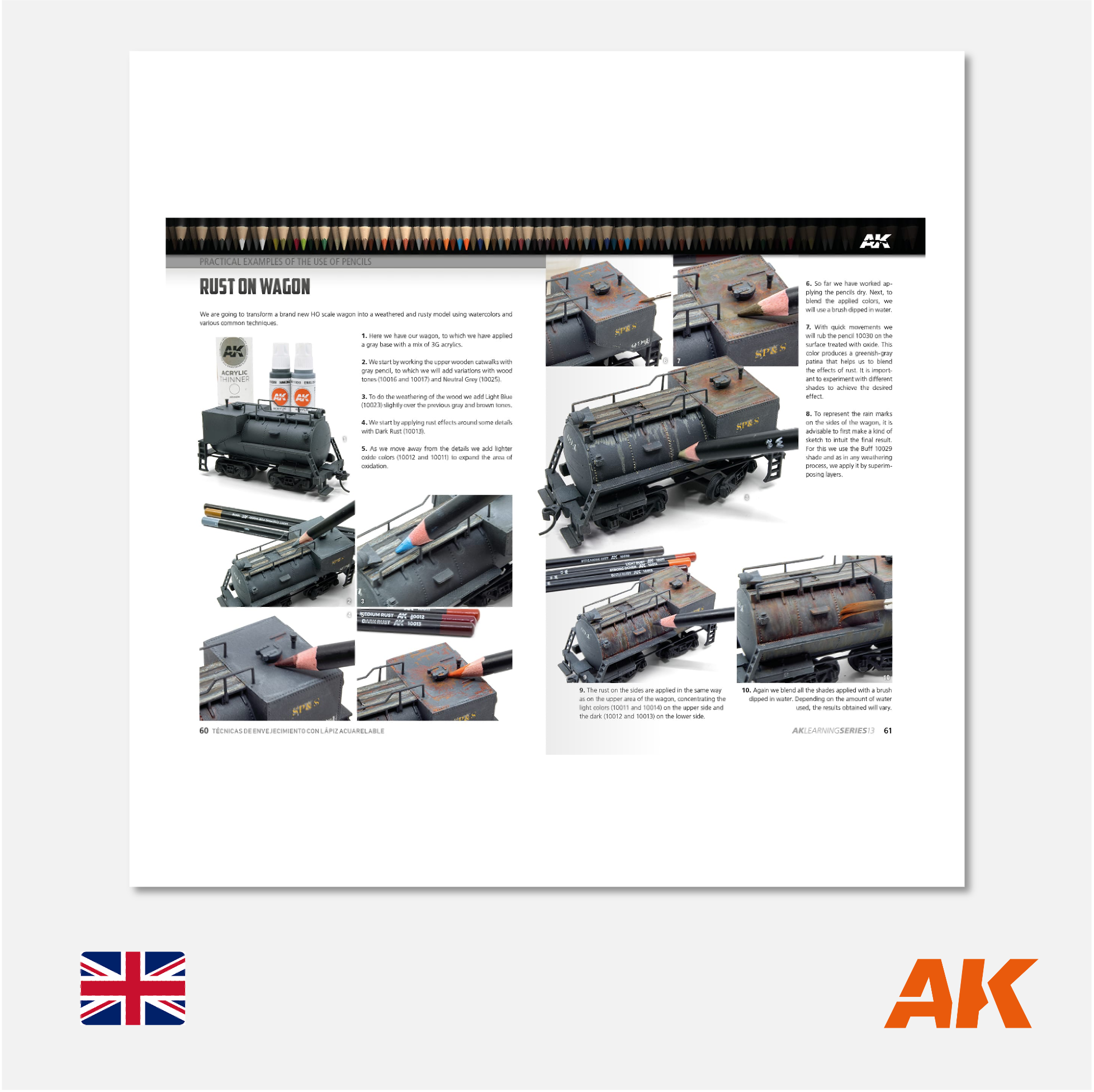 AK Interactive - AK Learning Series N° 13 Weathering Pencil Techniques - AK522 - Gothaforce