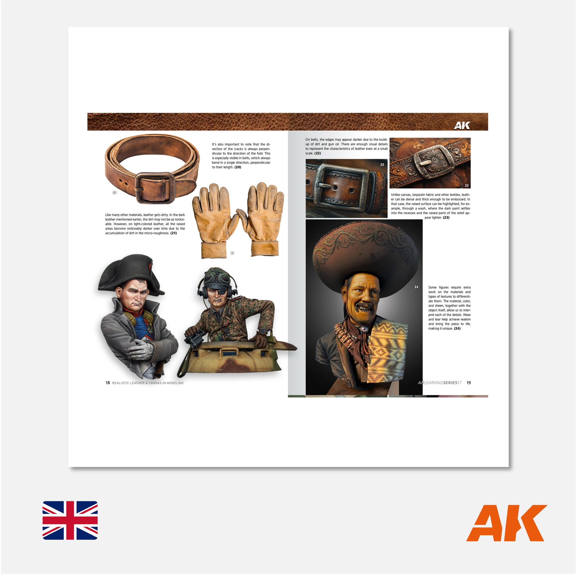 AK Interactive - AK Learning Series N° 17 Realistic Leather & Canvas in Modeling - AK542 - Gothaforce