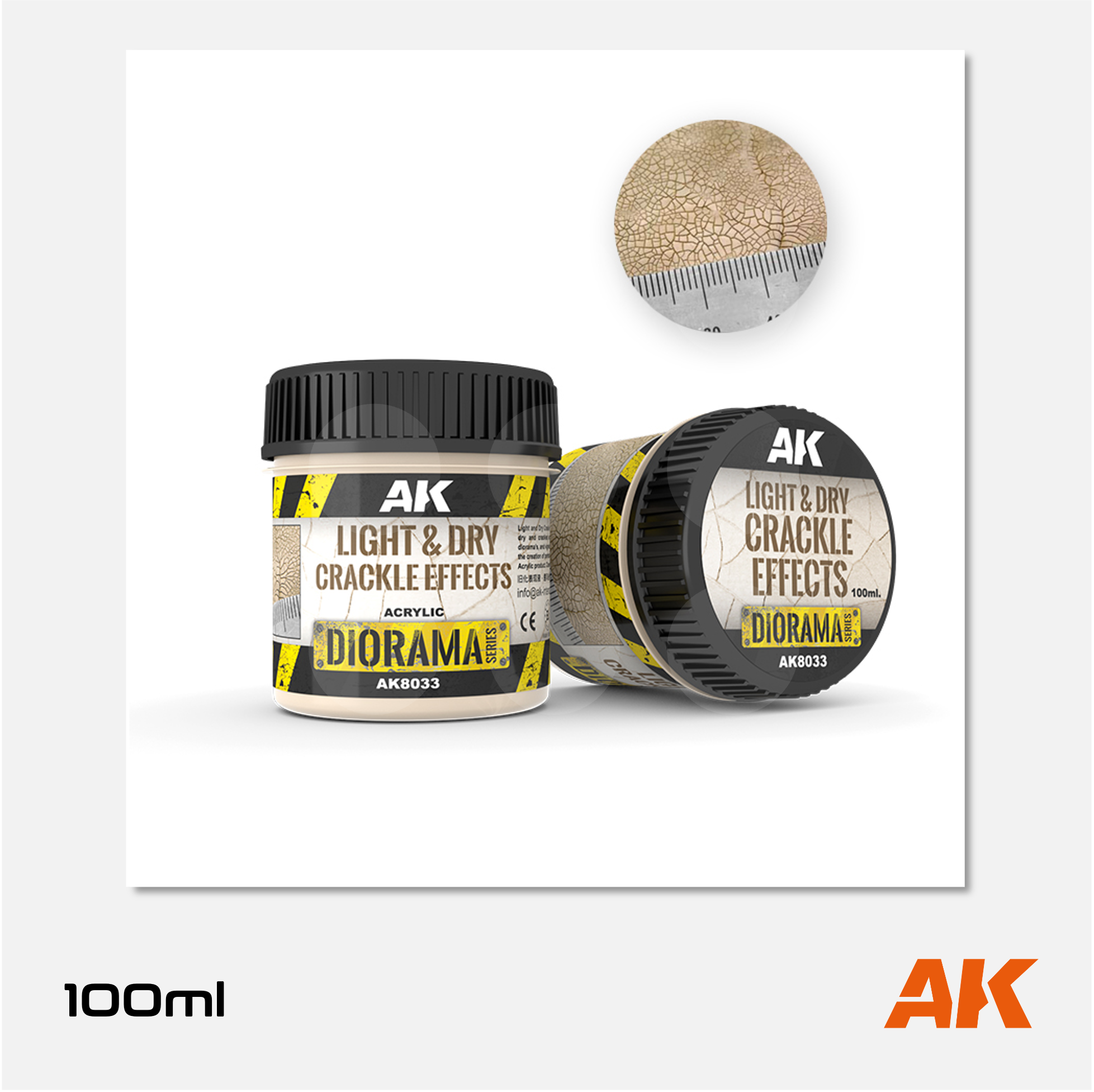 AK Light & Dry Crackle Effects 100ml